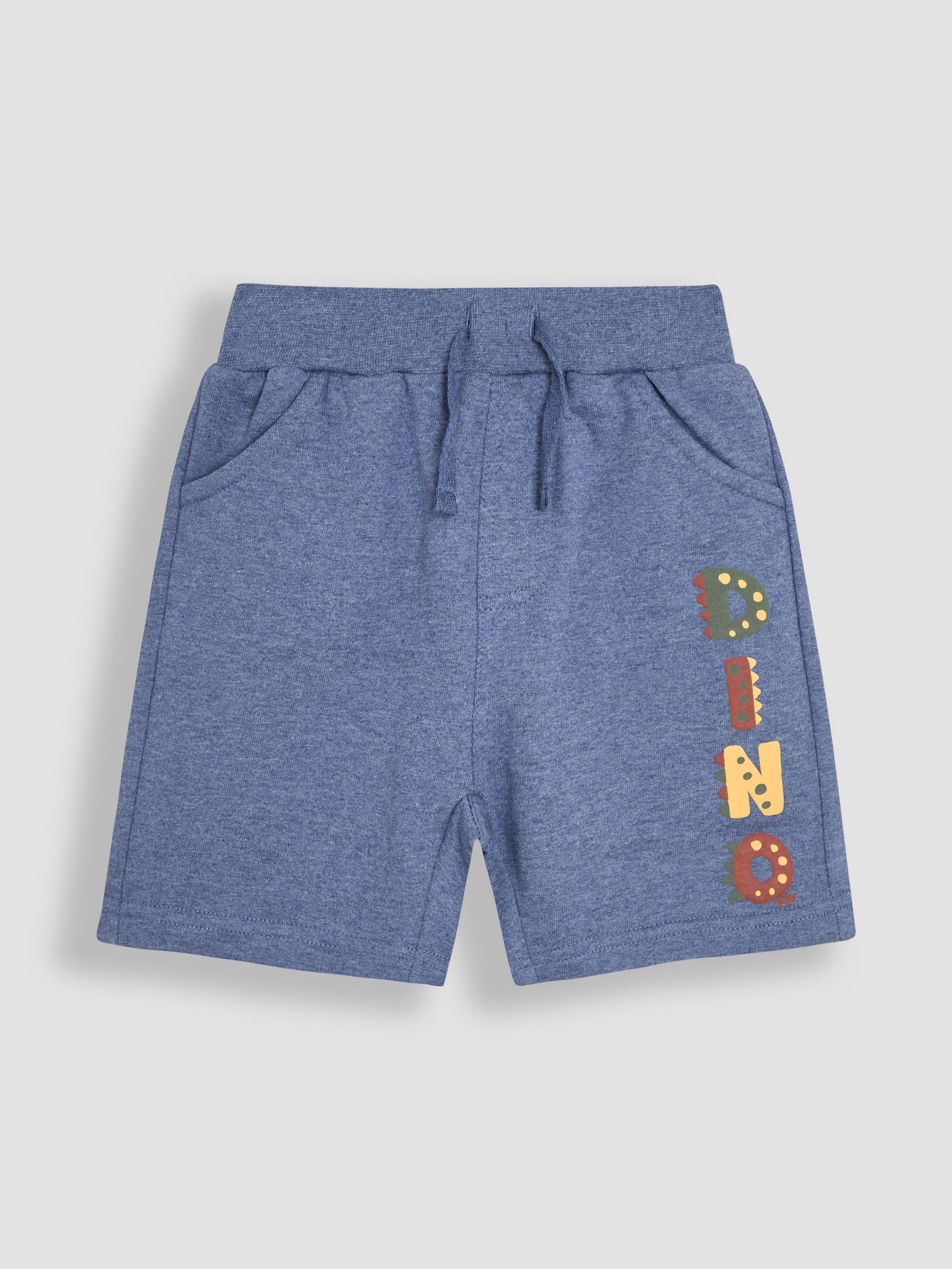 Marl Blue Dino Dino Puff Print Shorts (AU2238) | £16 - £19