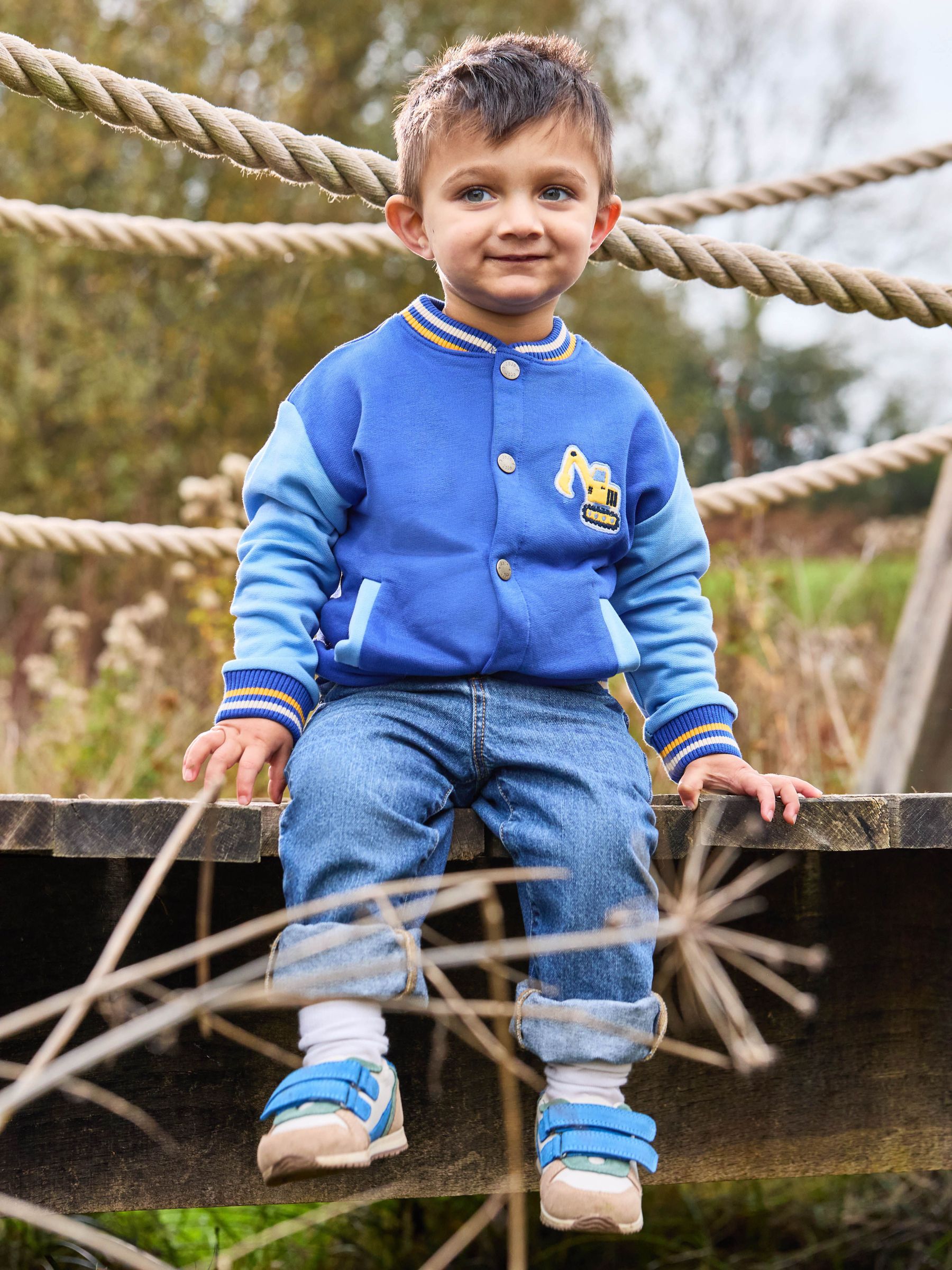 Blue Digger Letterman Bomber Jacket (AU2254) | £27 - £30