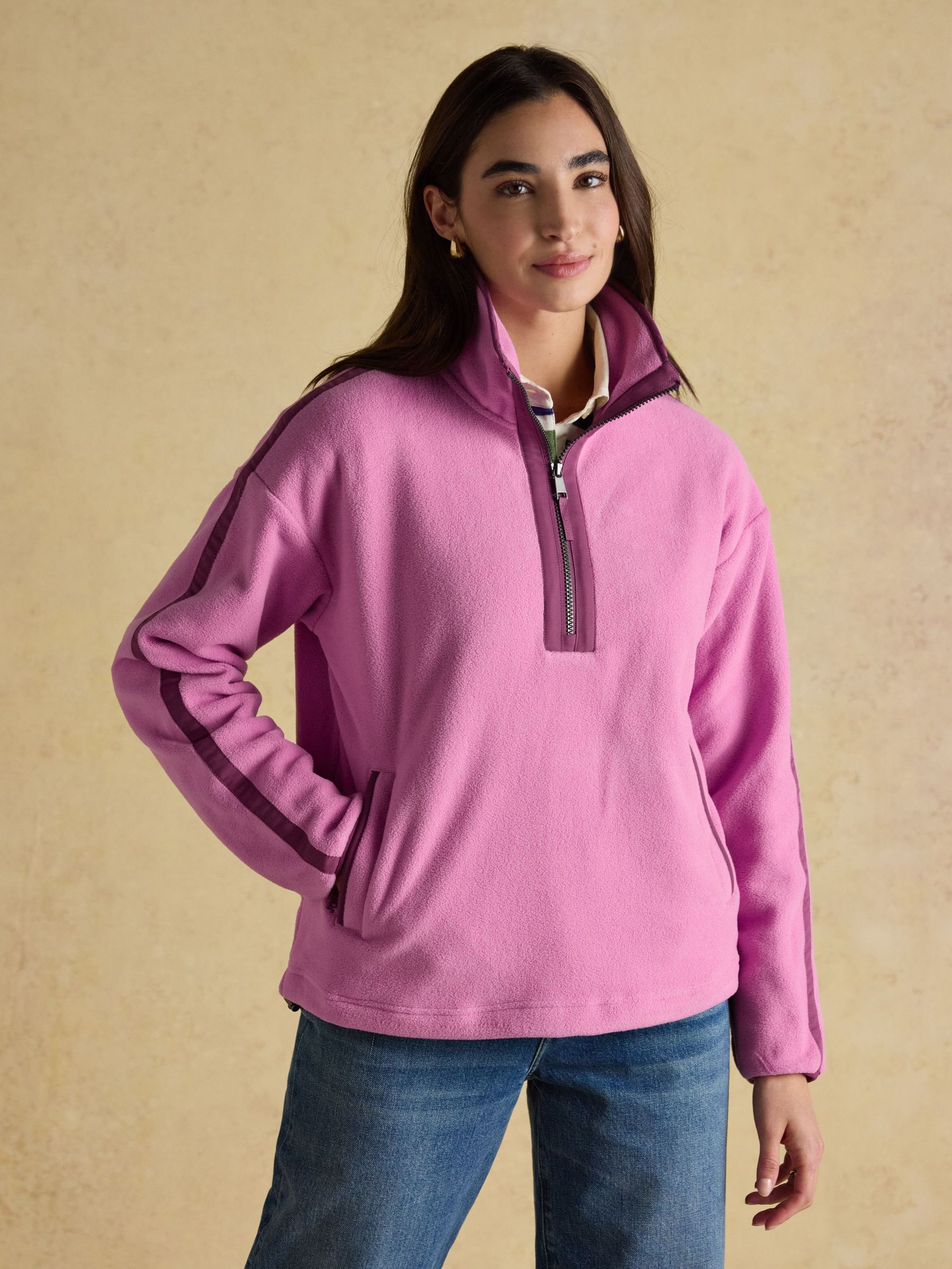 Orla Violet Quarter Zip Fleece (AU2363) | £39
