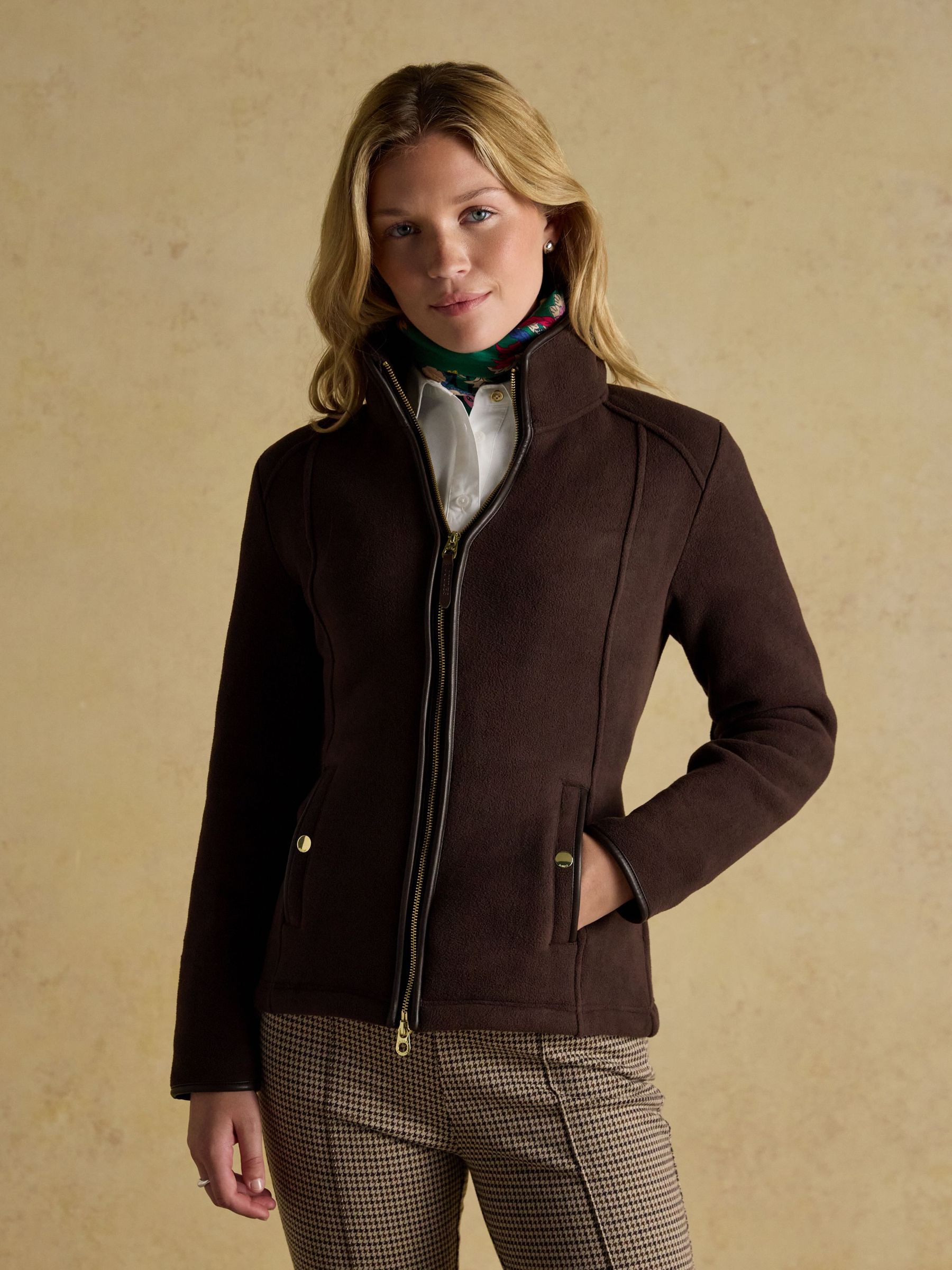 Heritage Chocolate Zip Up Polar Fleece
