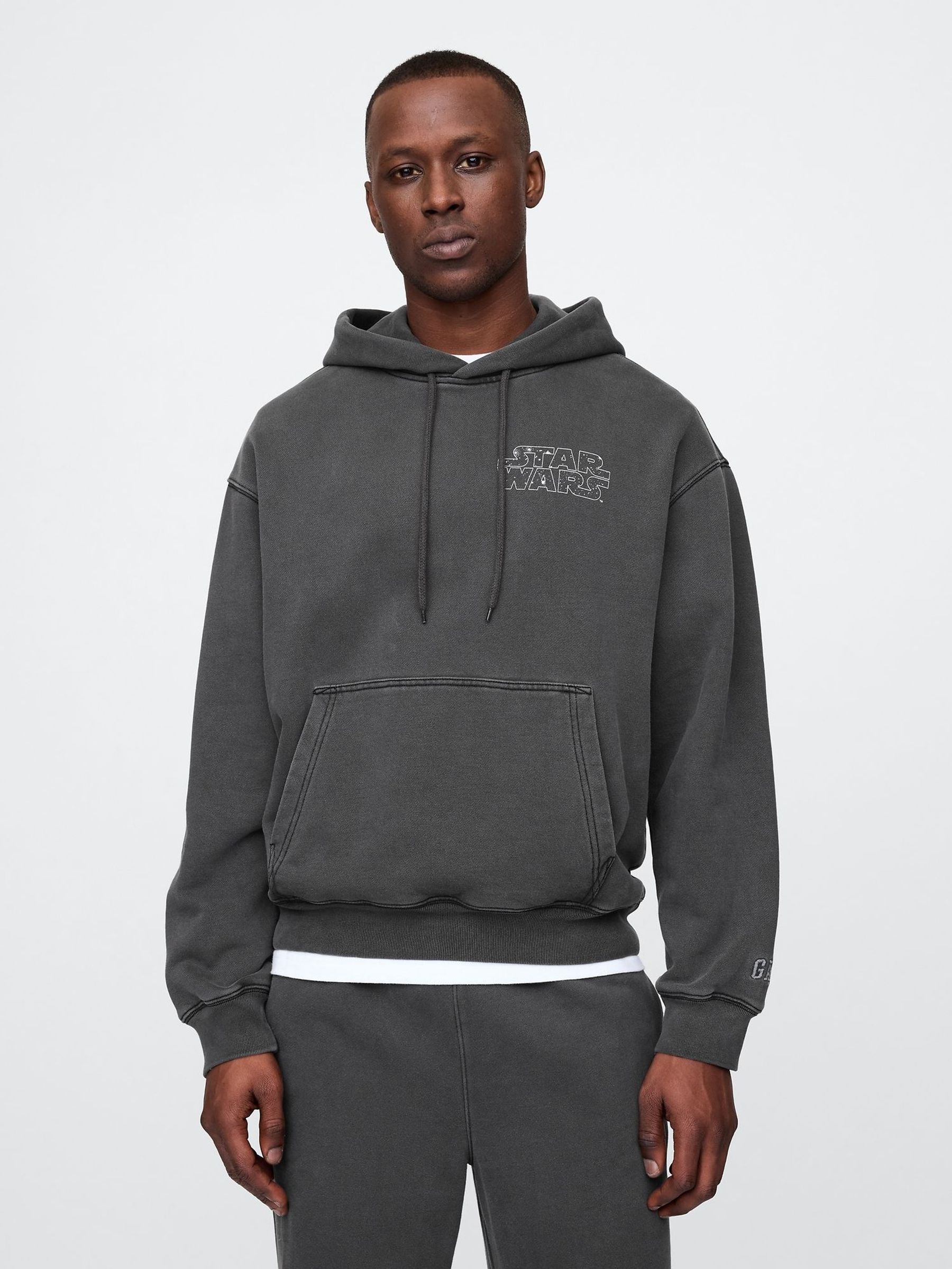 Black Darth Vader Star Wars Heavyweight Hoodie (AU2828) | £95