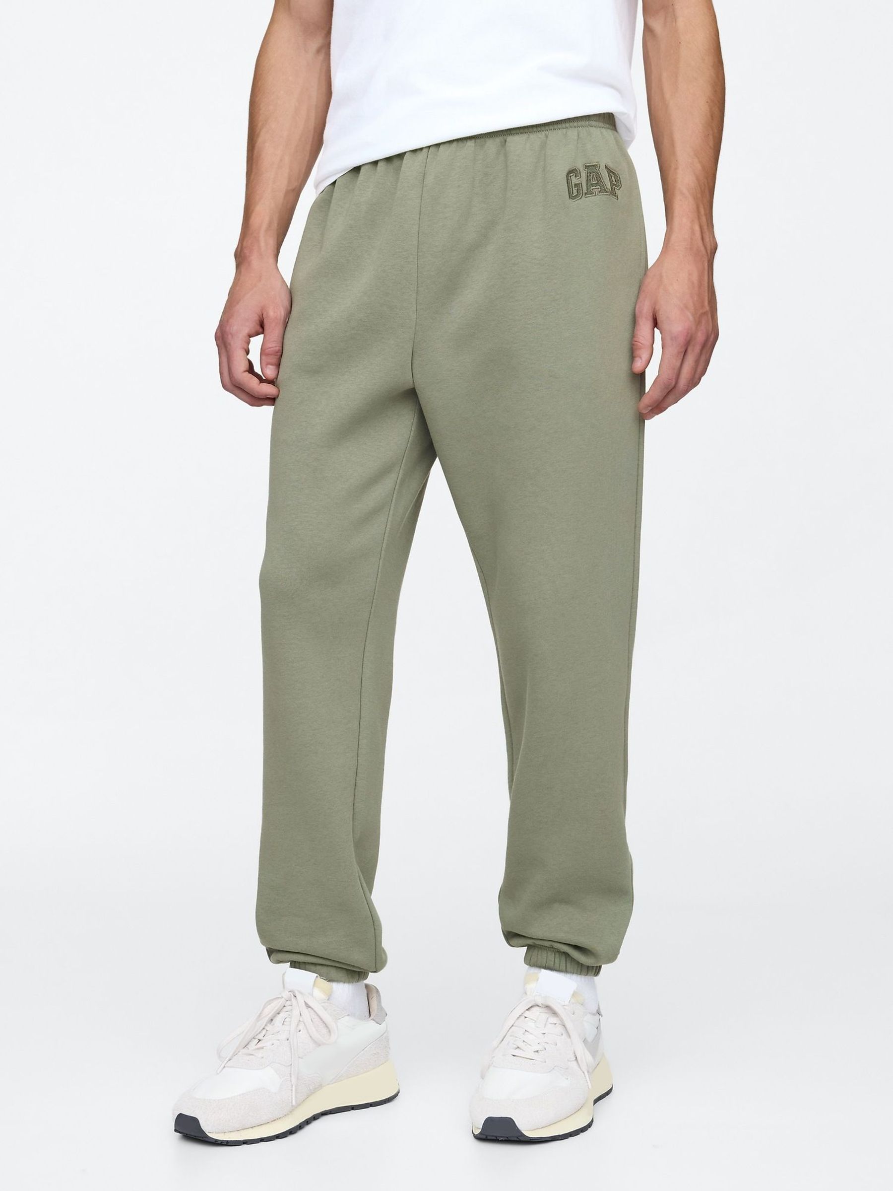 Olive Green Logo Fleece-Lined Joggers (AU2877) | £30