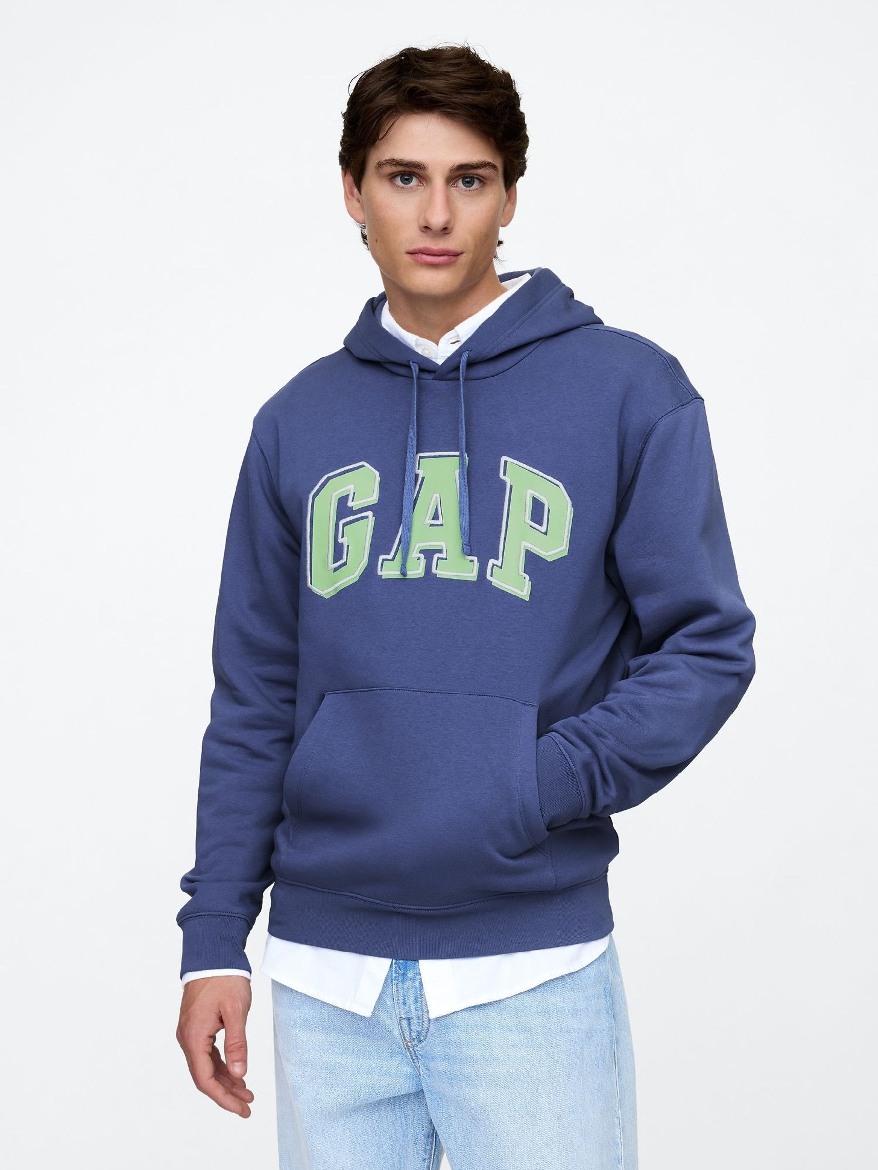 Blue Logo Hoodie (AU2897) | £35