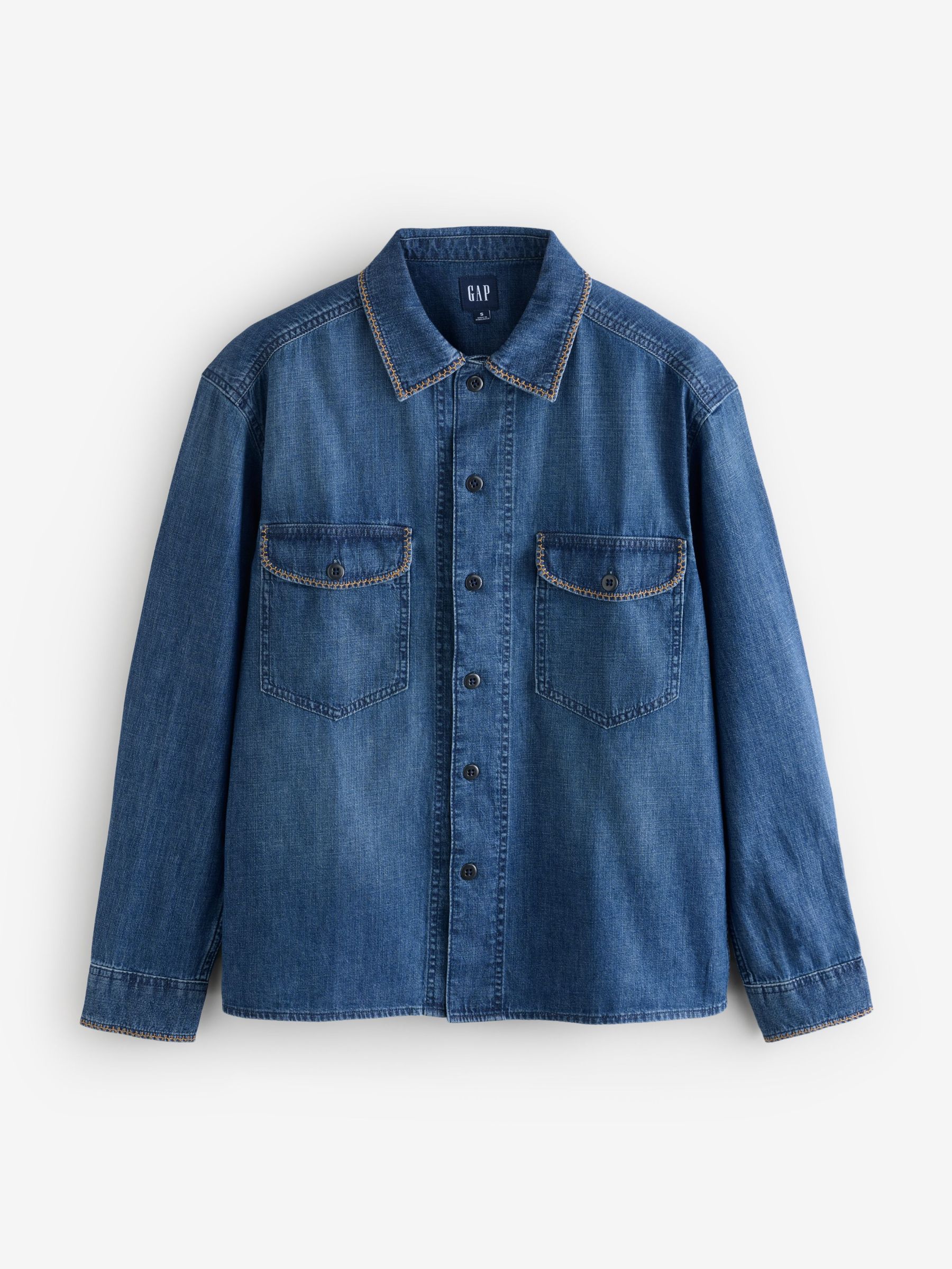 Blue Long Sleeve Denim Shirt (AU2898) | £60