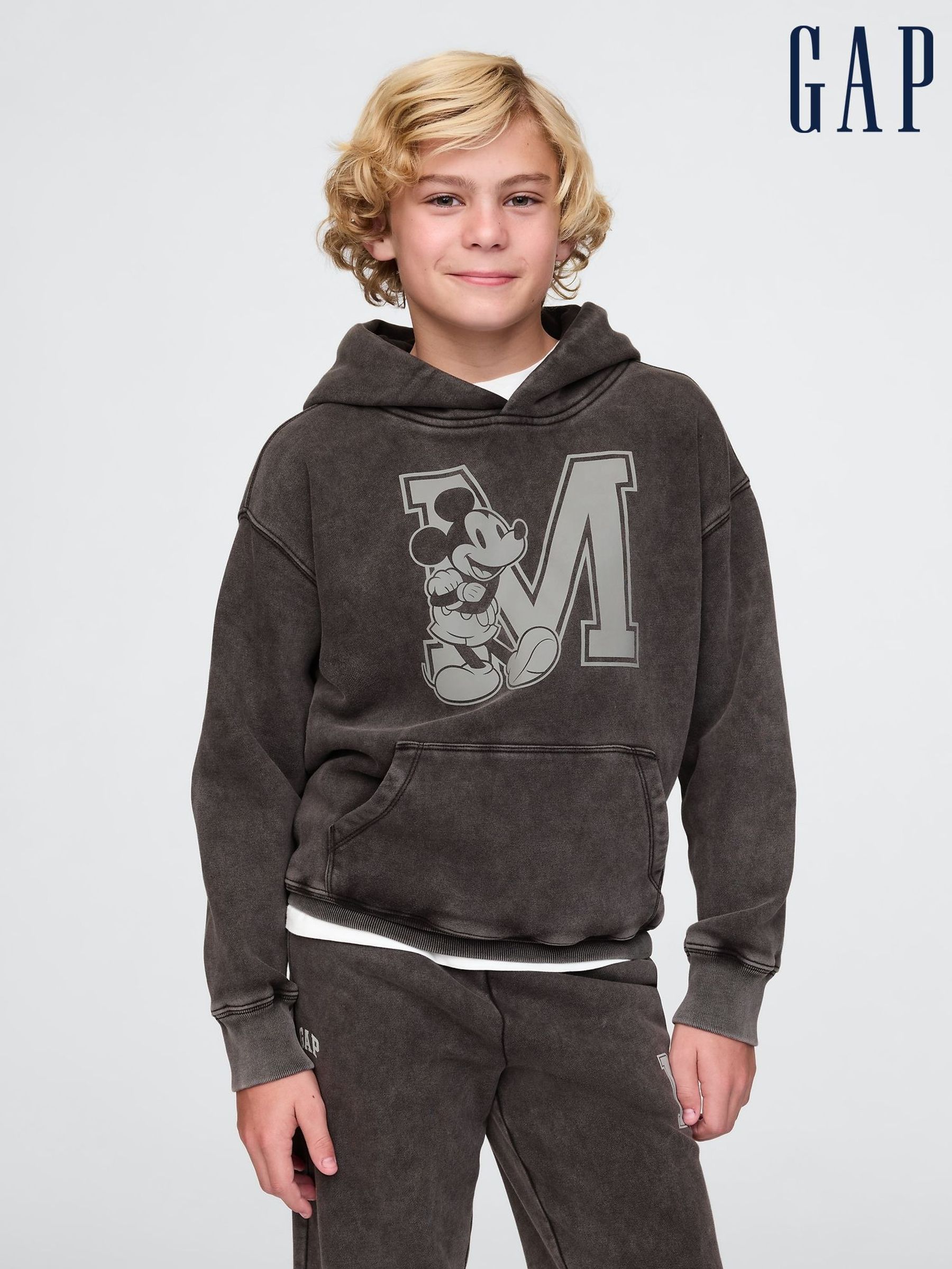 Black Disney Vintage Soft Logo Hoodie (4-13yrs) (AU2911) | £40