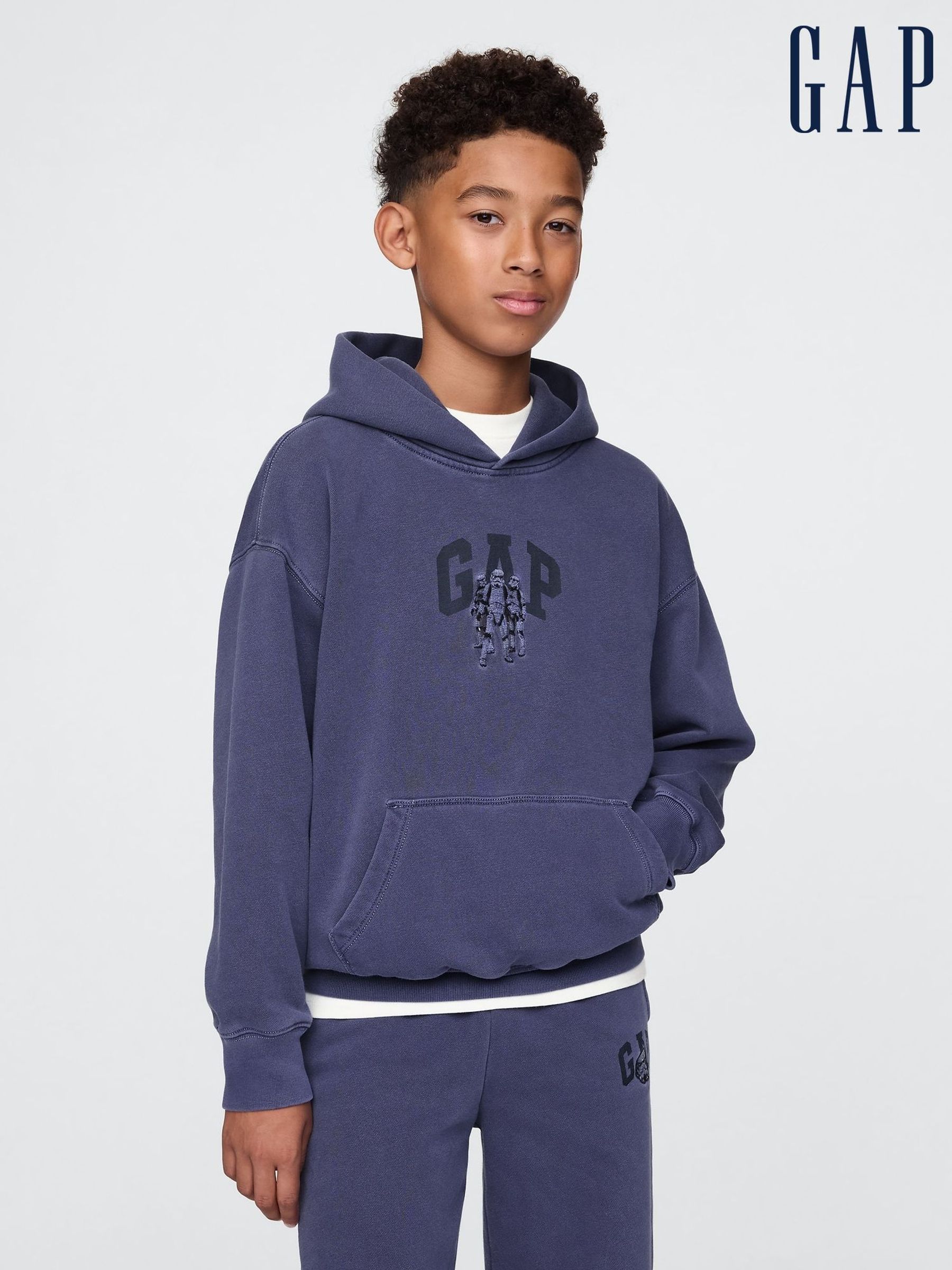 Blue Stormtroopers Star Wars Vintage Hoodie (4-13yrs) (AU2915) | £40