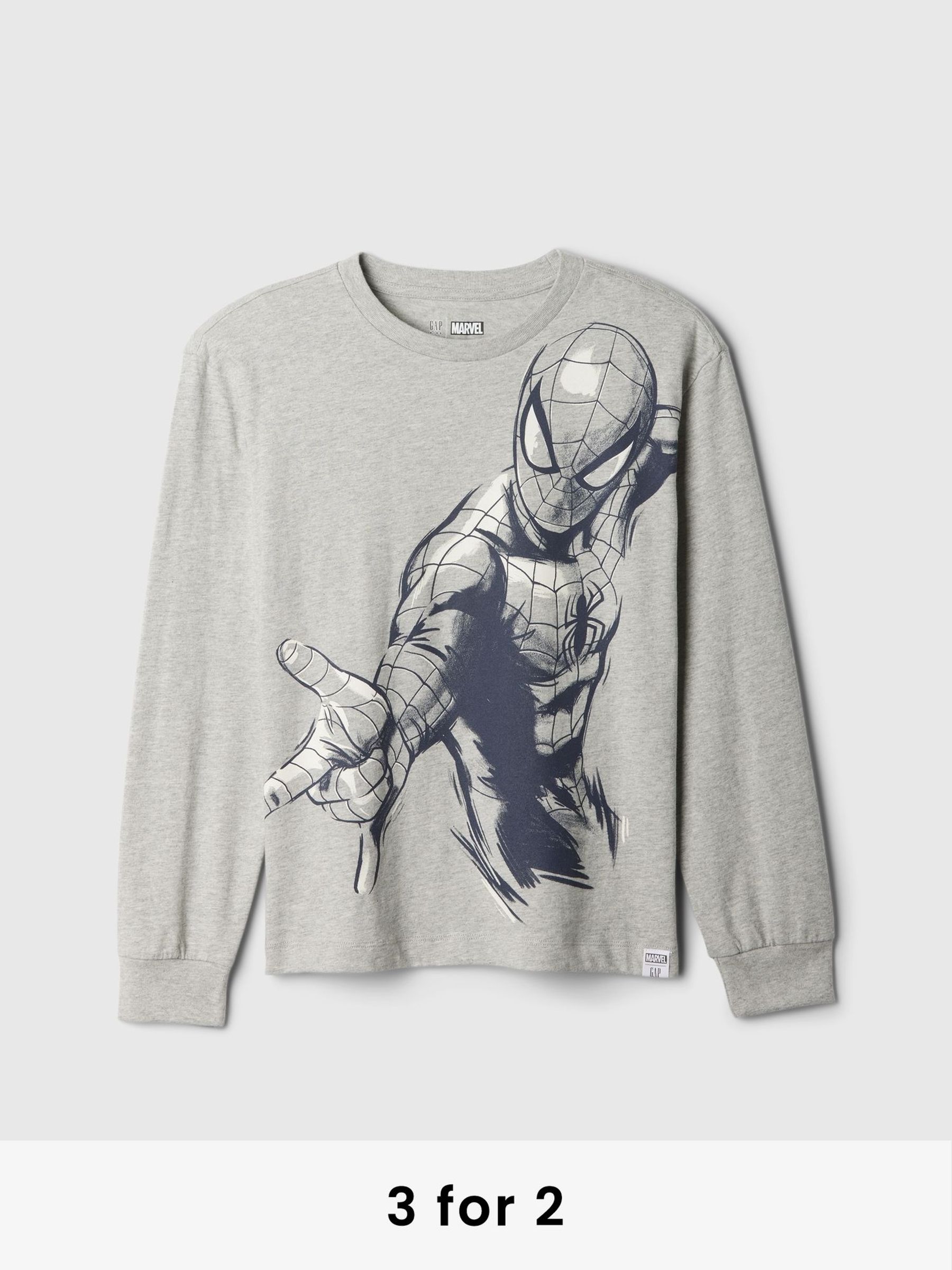 Grey Marvel Spider-Man Graphic T-Shirt (4-13yrs) (AU2939) | £18
