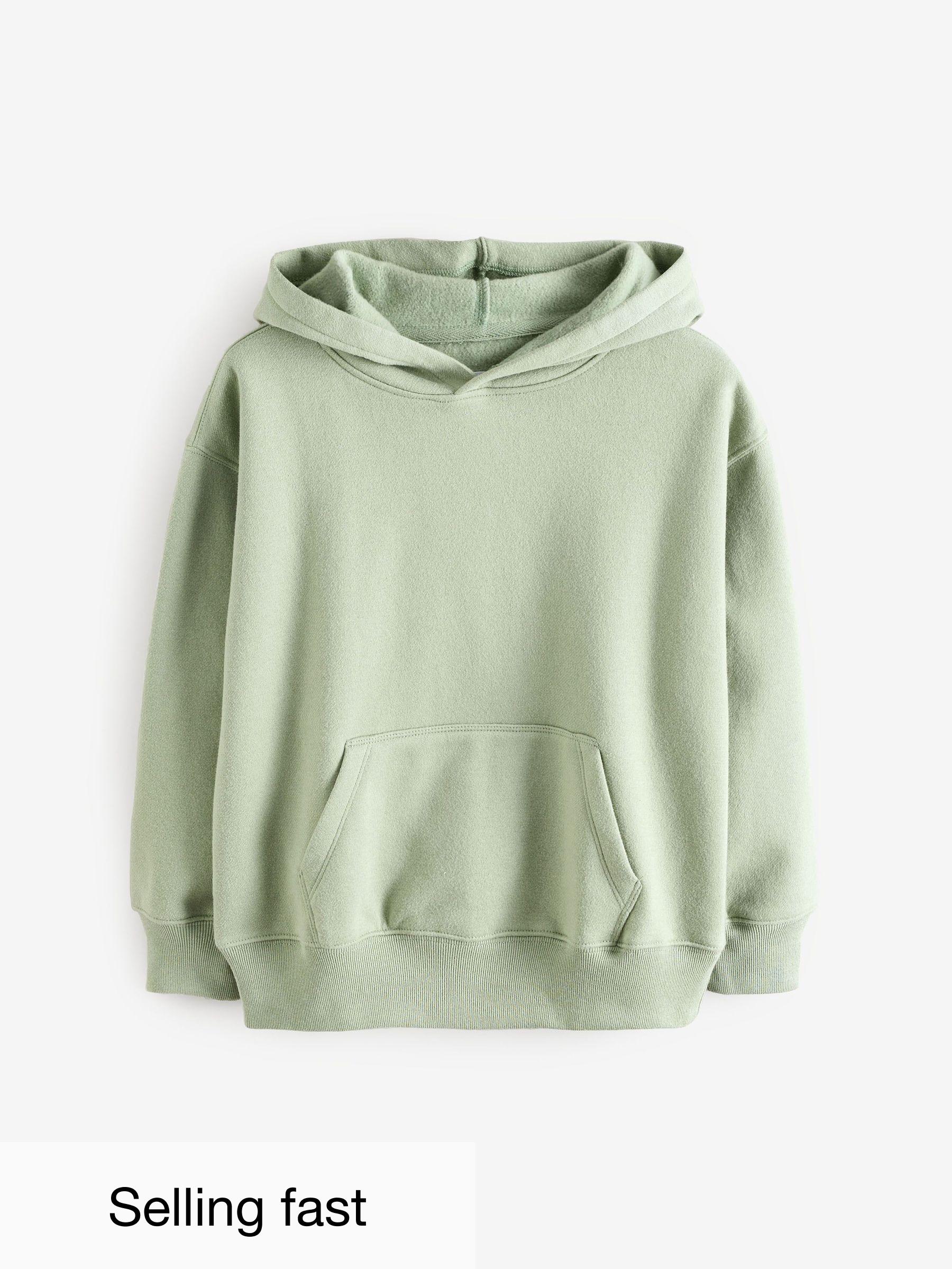 Green Oversized Vintage Hoodie (4-13yrs) (AU2941) | £20