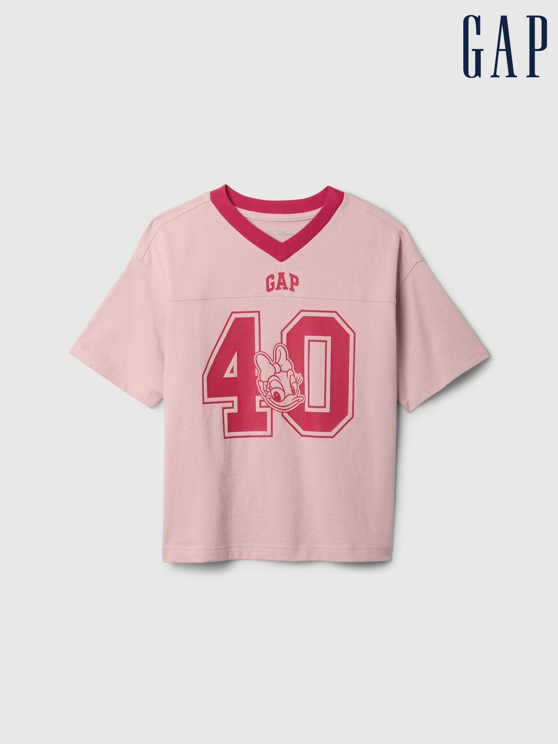 Pink Daphne Duck Disney Varsity Logo T-Shirt (4-13yrs) (AU2942) | £25
