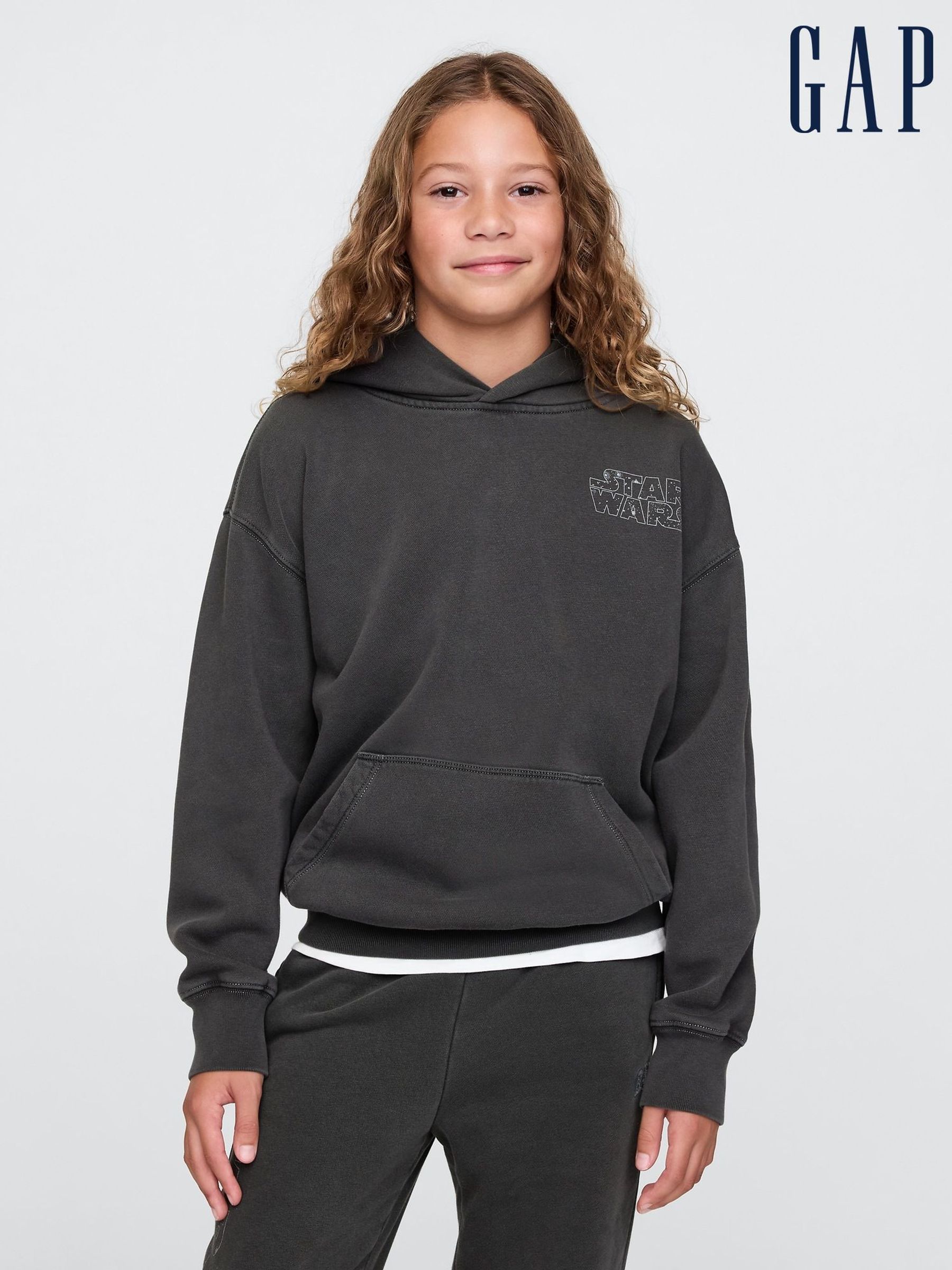 Black Darth Vader Star Wars Vintage Hoodie (4-13yrs) (AU2943) | £40