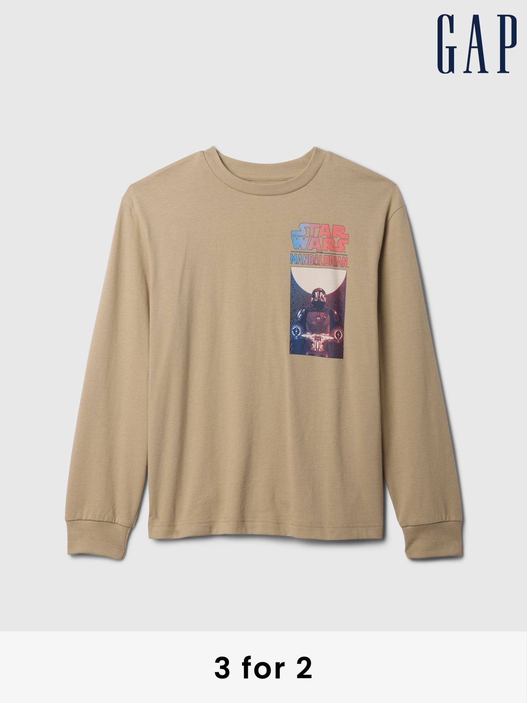 Beige Star Wars Long Sleeve Graphic T-Shirt (4-13yrs) (AU2944) | £20