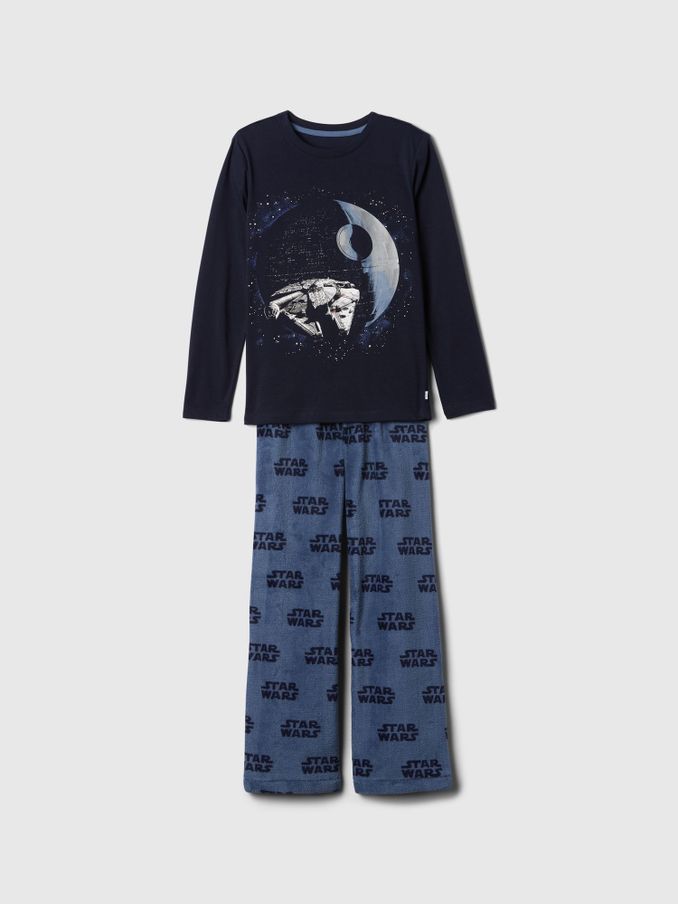 Black Star Wars Long Pyjamas (5-13yrs) (AU2952) | £15