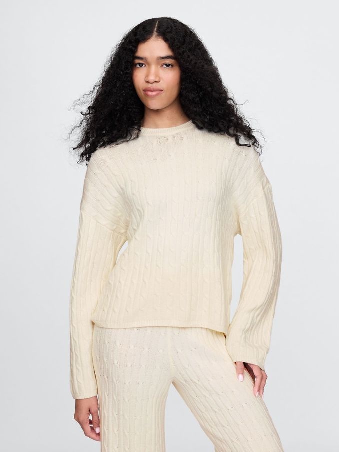 Cream CashSoft Cable-Knit Jumper (AU3205) | £18