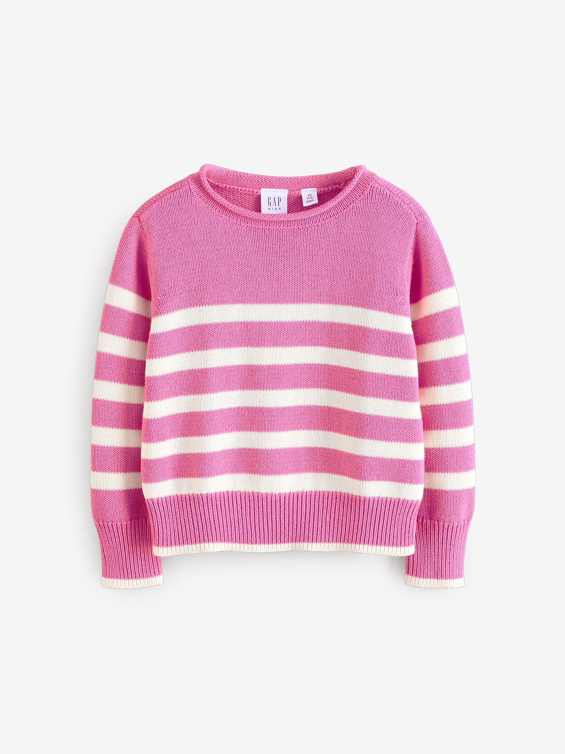 Pink Stripe Knit Jumper (4-13yrs) (AU3494) | £10