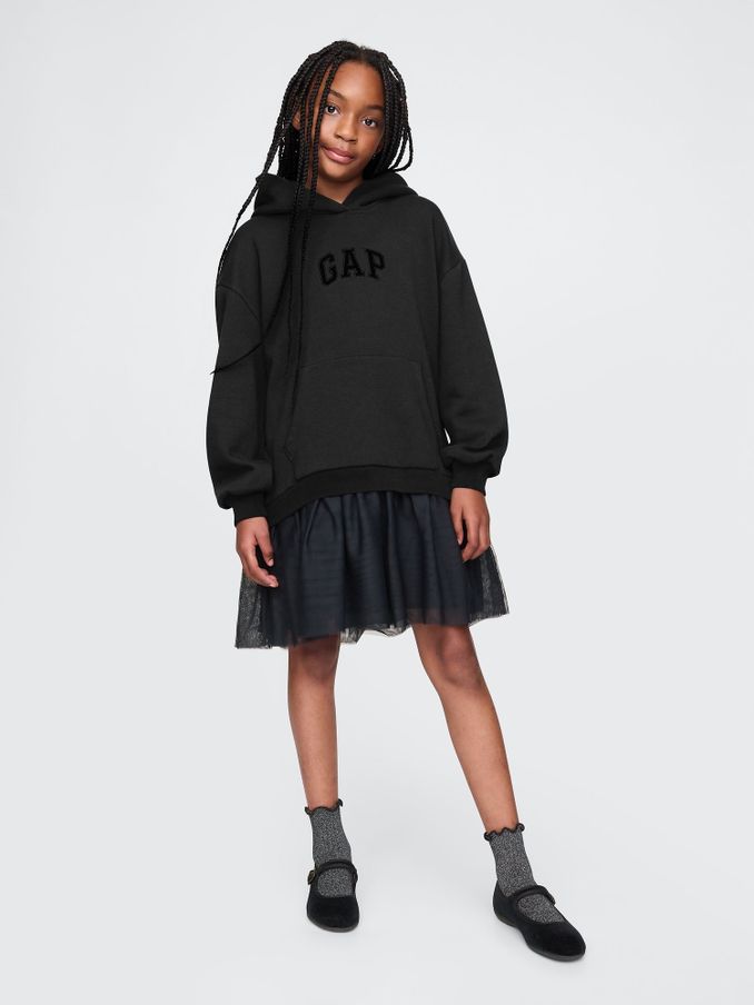 Black Wicked Vintage Soft Jumper Dress (4-13yrs) (AU3504) | £28