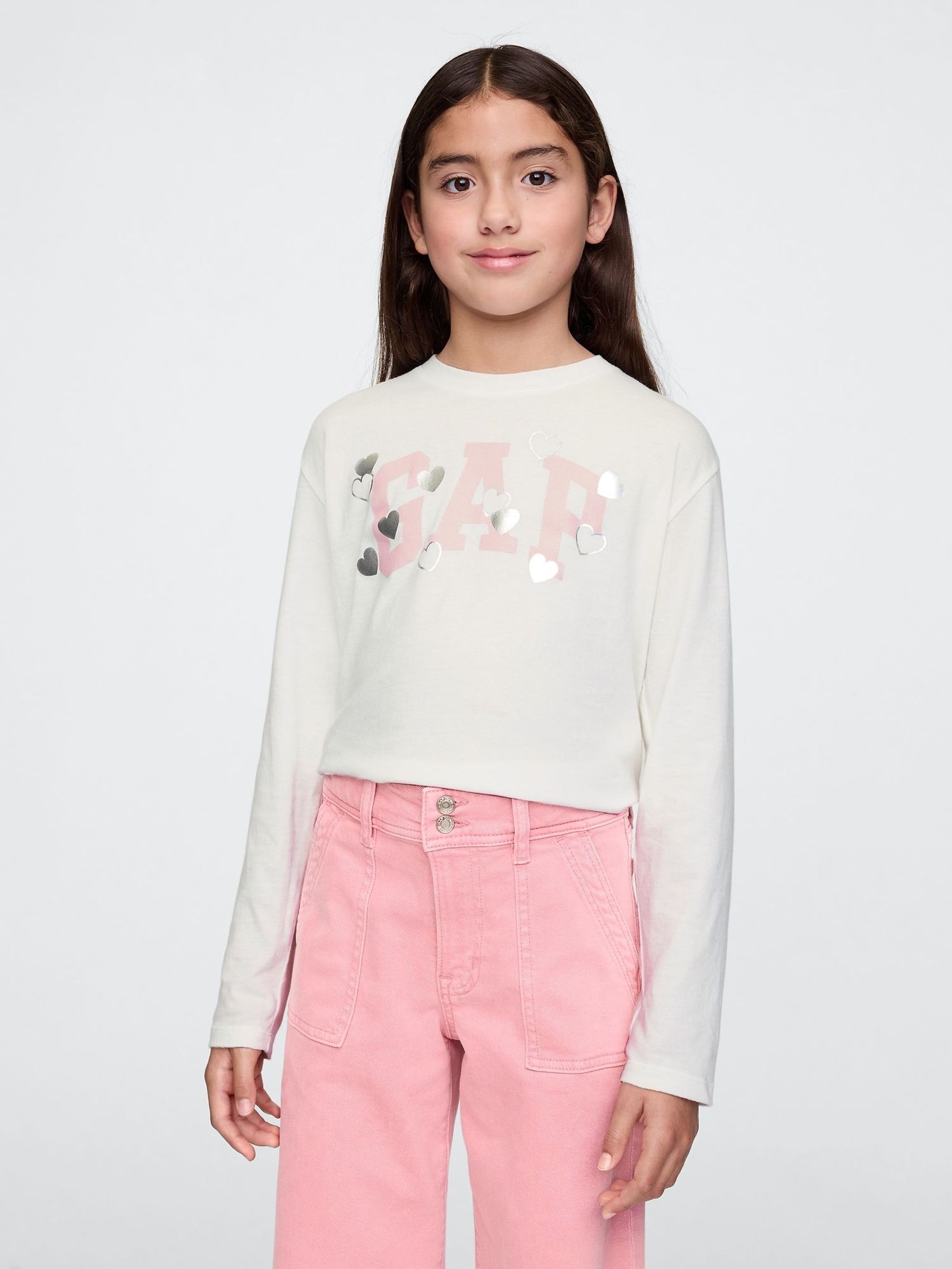 White Heart Logo T-Shirt (4-13yrs) (AU3505) | £7