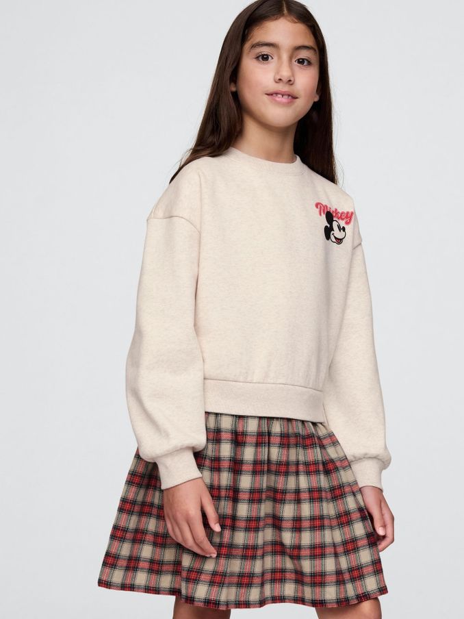 Cream Mickey Mouse Disney 2-in-1 Vintage Soft Sweatshirt Dress (4-13yrs) (AU3516) | £20