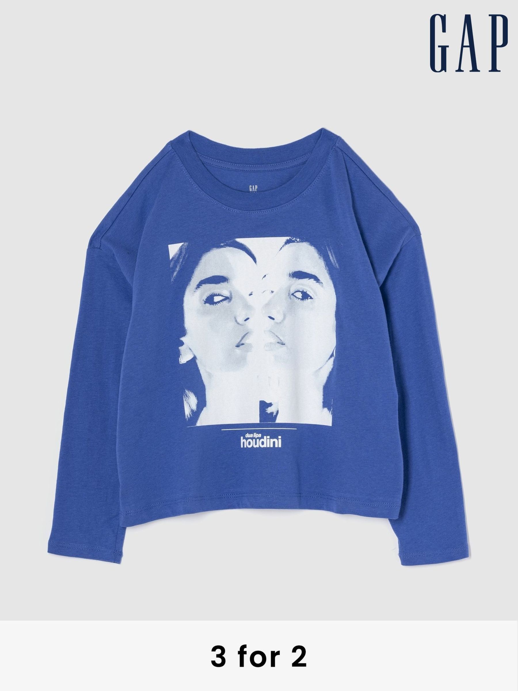 Blue Dua Lipa Graphic Boxy T-Shirt (4-13yrs) (AU3520) | £25