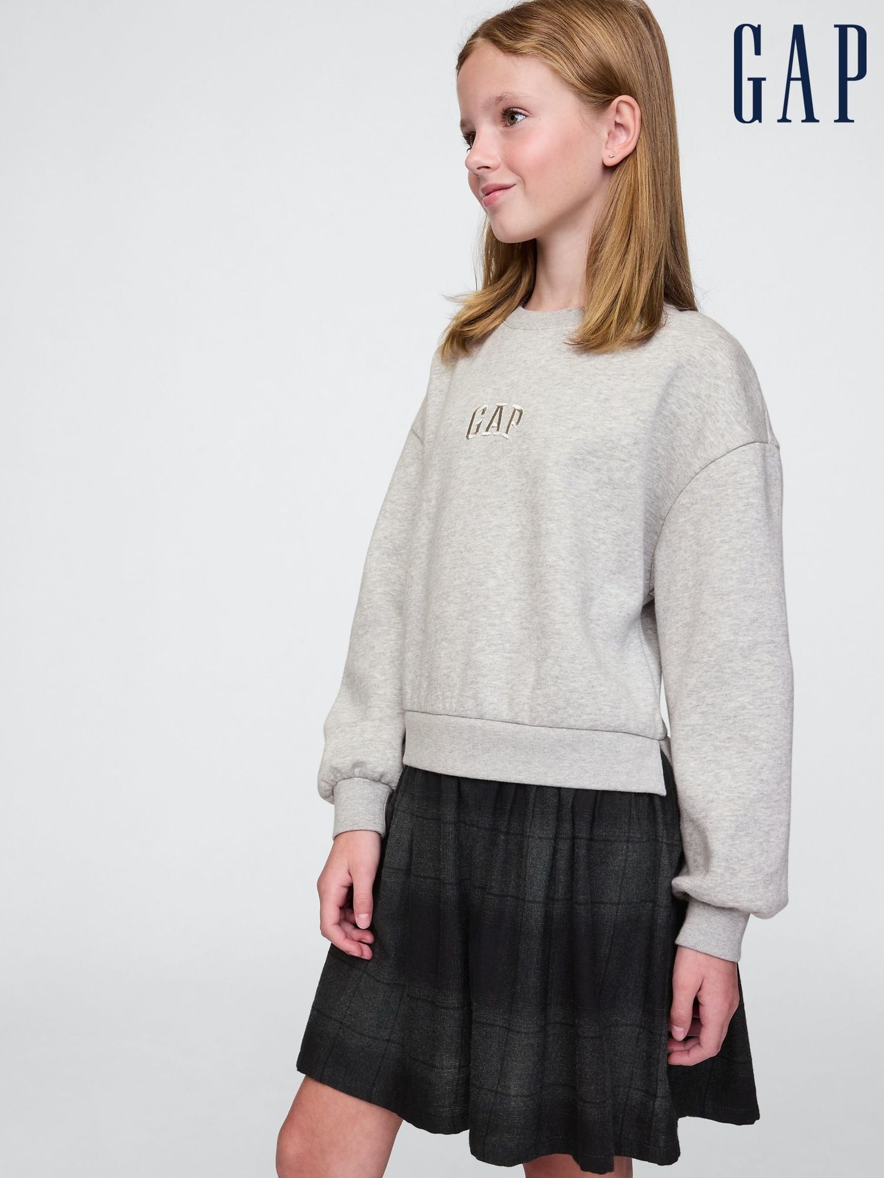Cream 2-in-1 Vintage Soft Jumper Dress (4-13yrs) (AU3524) | £40
