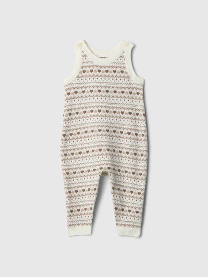Cream CashSoft Fair Isle One-Piece (Newborn-24mths) (AU3558) | £15
