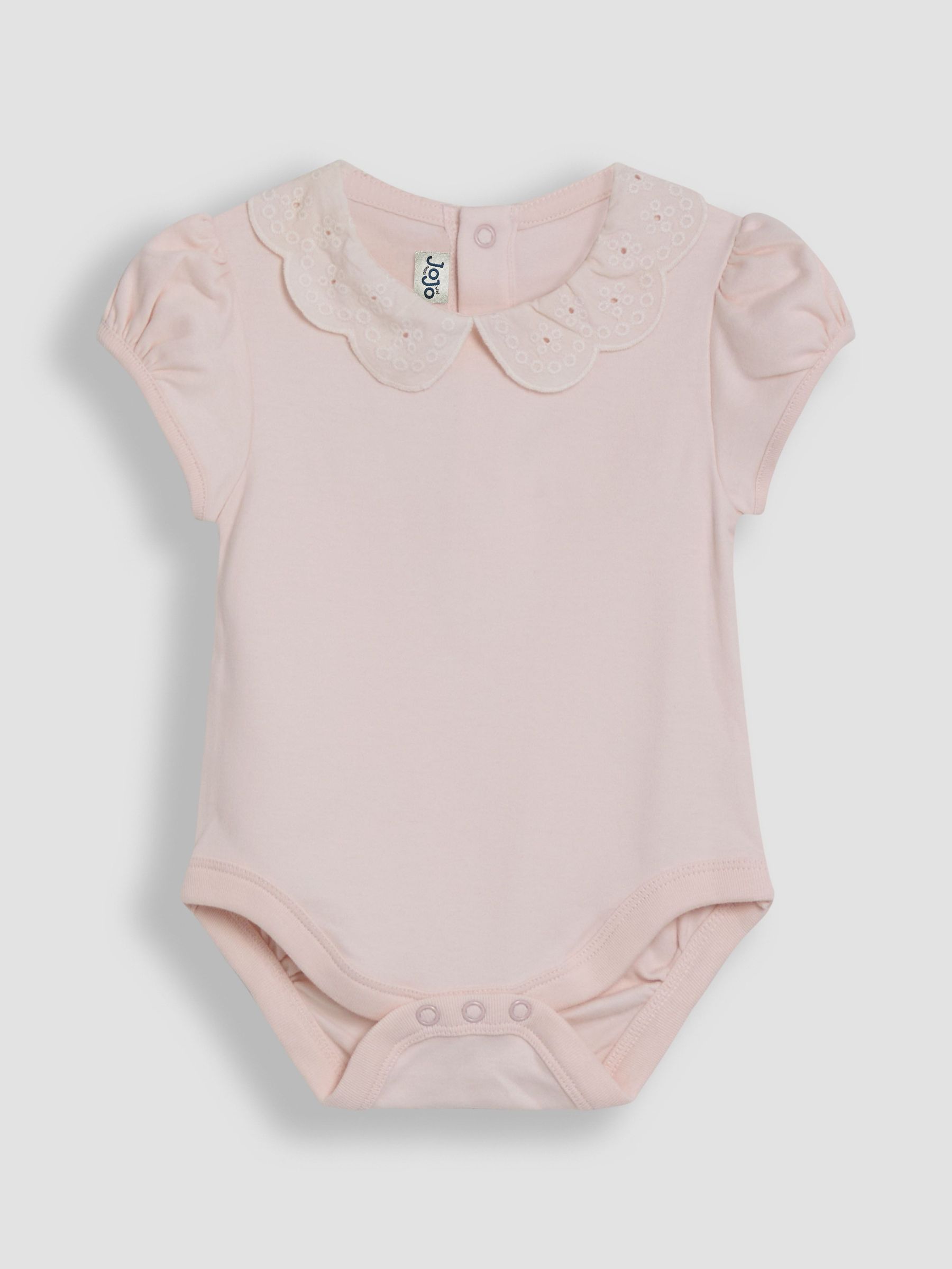 Pink Broderie Collar Body (AU4144) | £14 - £15