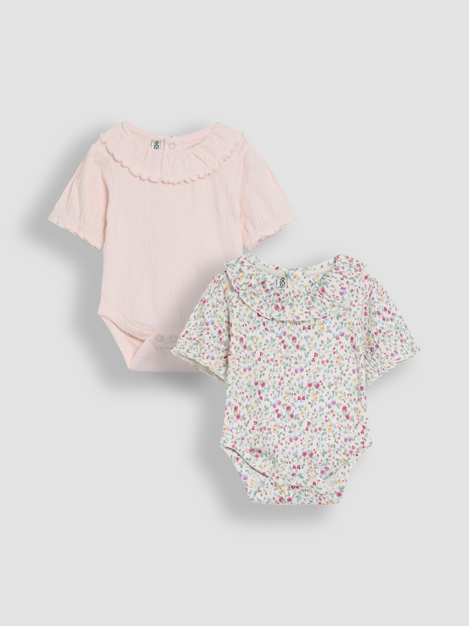 Pink Floral Frill Collar Bodies 2 Pack (AU4151) | £22 - £23