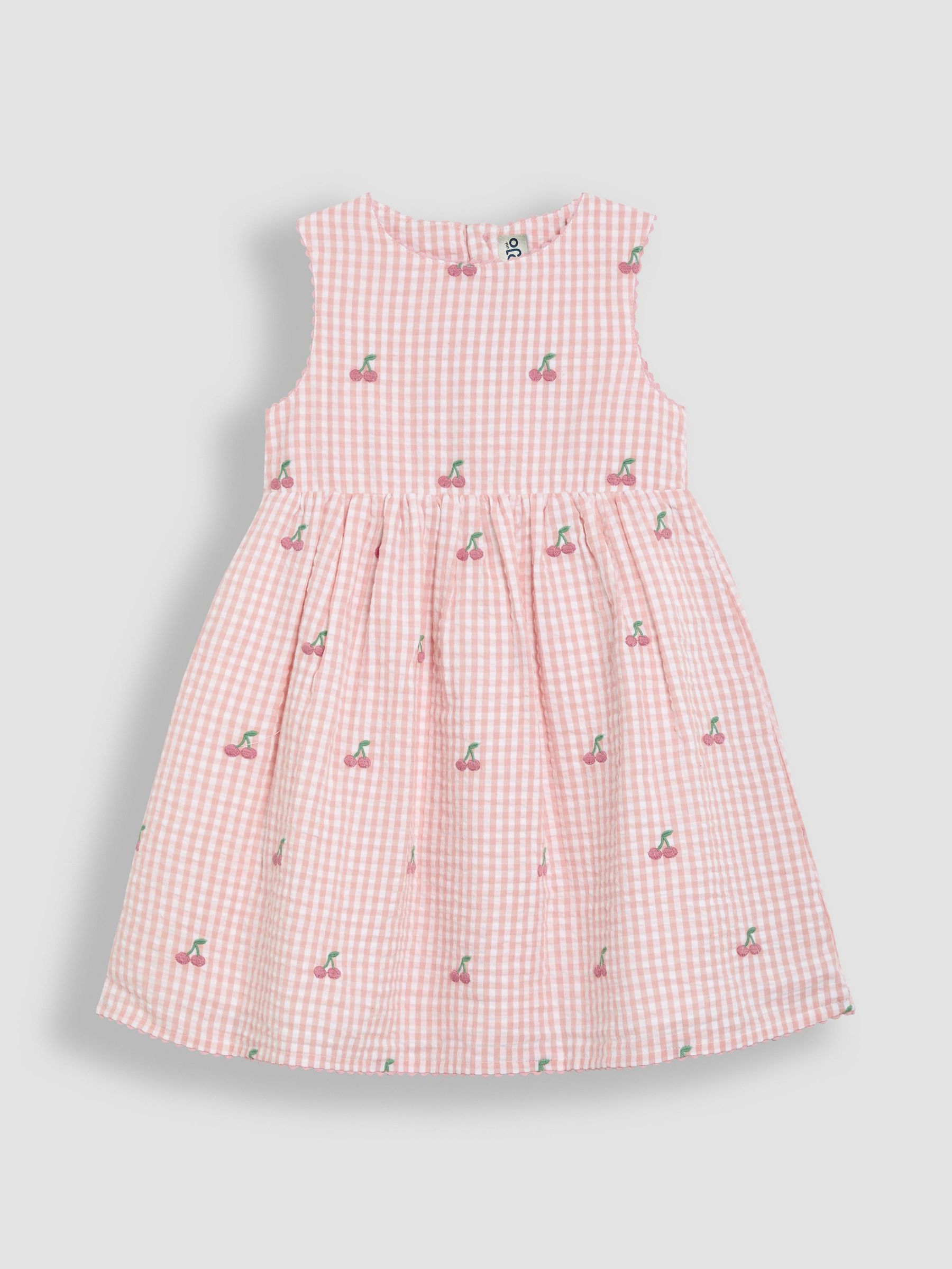 Pink Cherry Embroidered Summer Dress (AU4180) | £25 - £28
