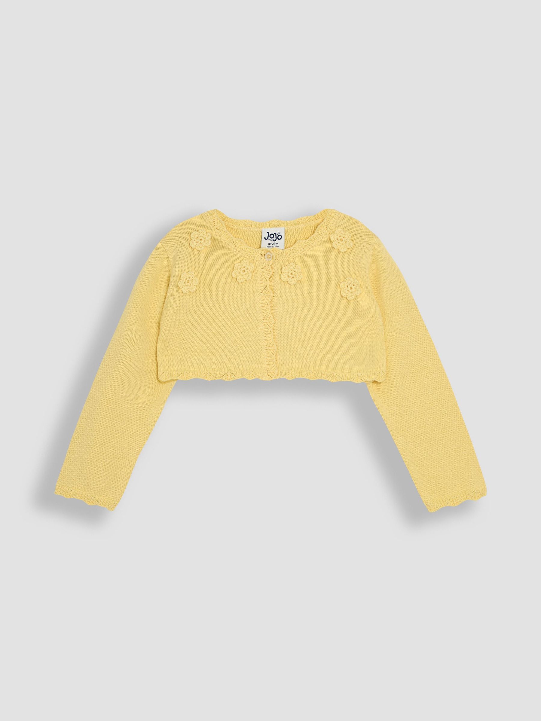 Yellow Floral Bolero Cardigan (AU4215) | £23 - £26