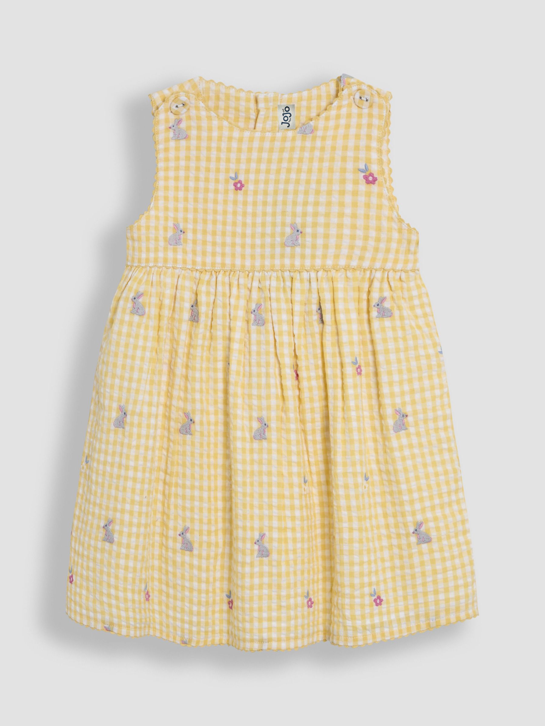 Yellow Bunny Embroidered Summer Dress (AU4239) | £24 - £27