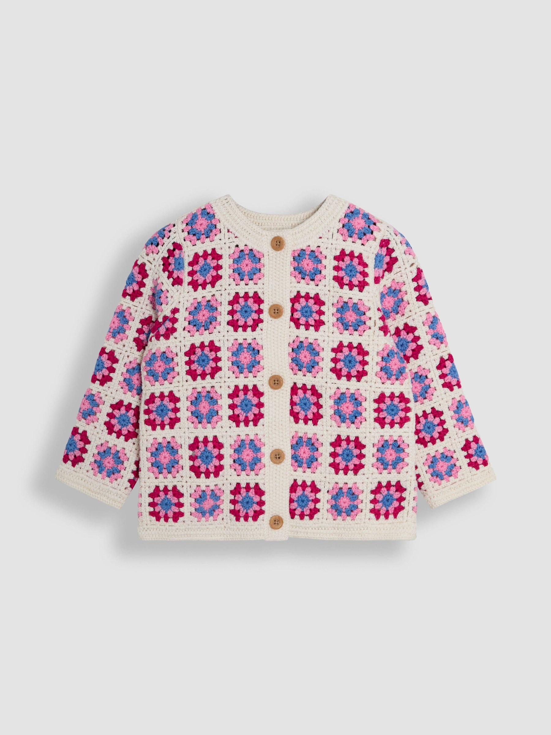 Pink Classic Crochet Cardigan (AU4651) | £30 - £32