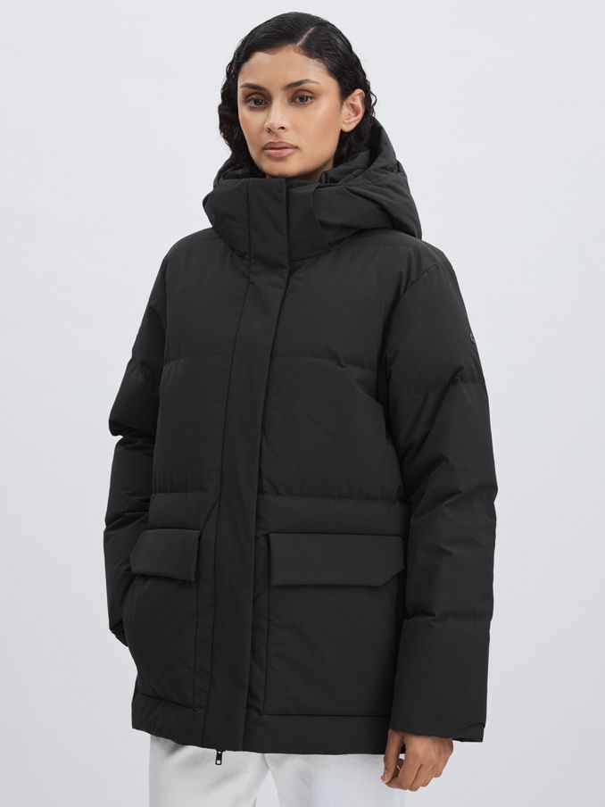 Scandinavian Edition Padded Parka Coat in Black (AU4884) | £428