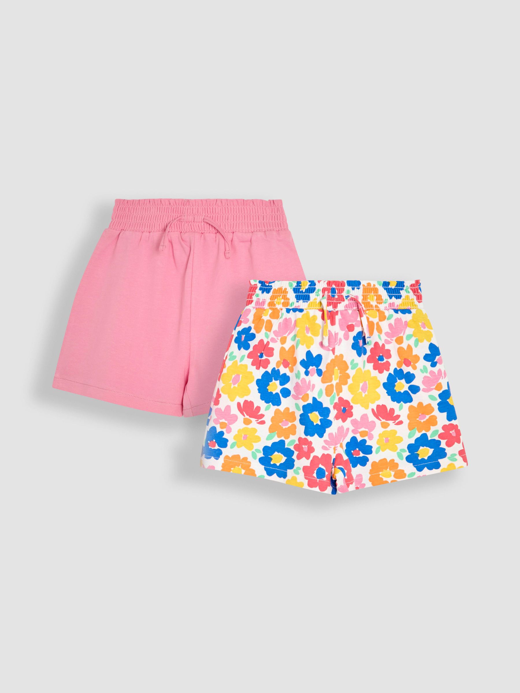 Fucshia Pink Floral 2-Pack Pretty Shorts (AU5339) | £16 - £19