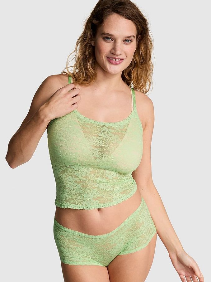 Pale Petal Green Pyjama Cami Top (AU5462) | £25