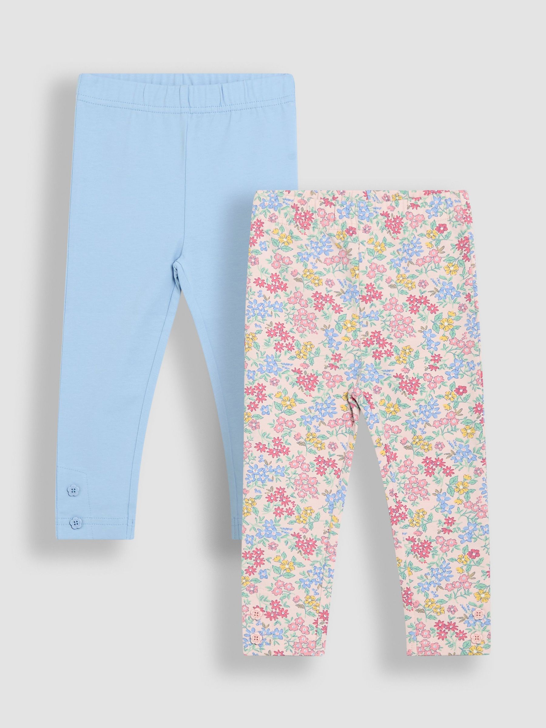Blue Floral Leggings 2 Pack (AU5732) | £21 - £24