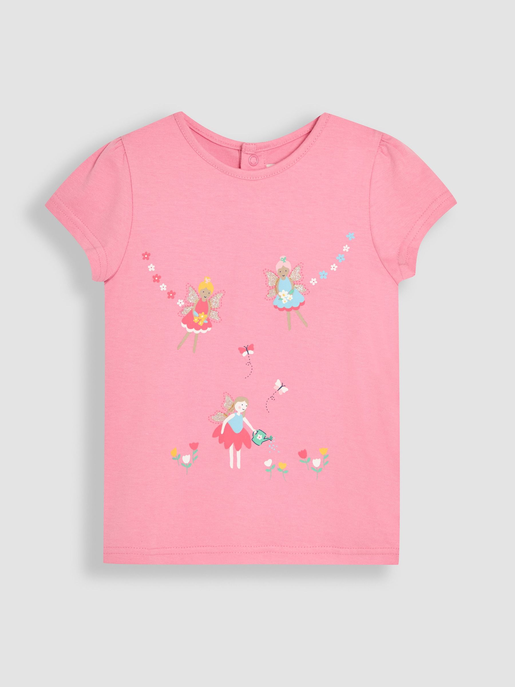 Pink Fairy Printed 100% Cotton T-Shirt (AU5744) | £13 - £16