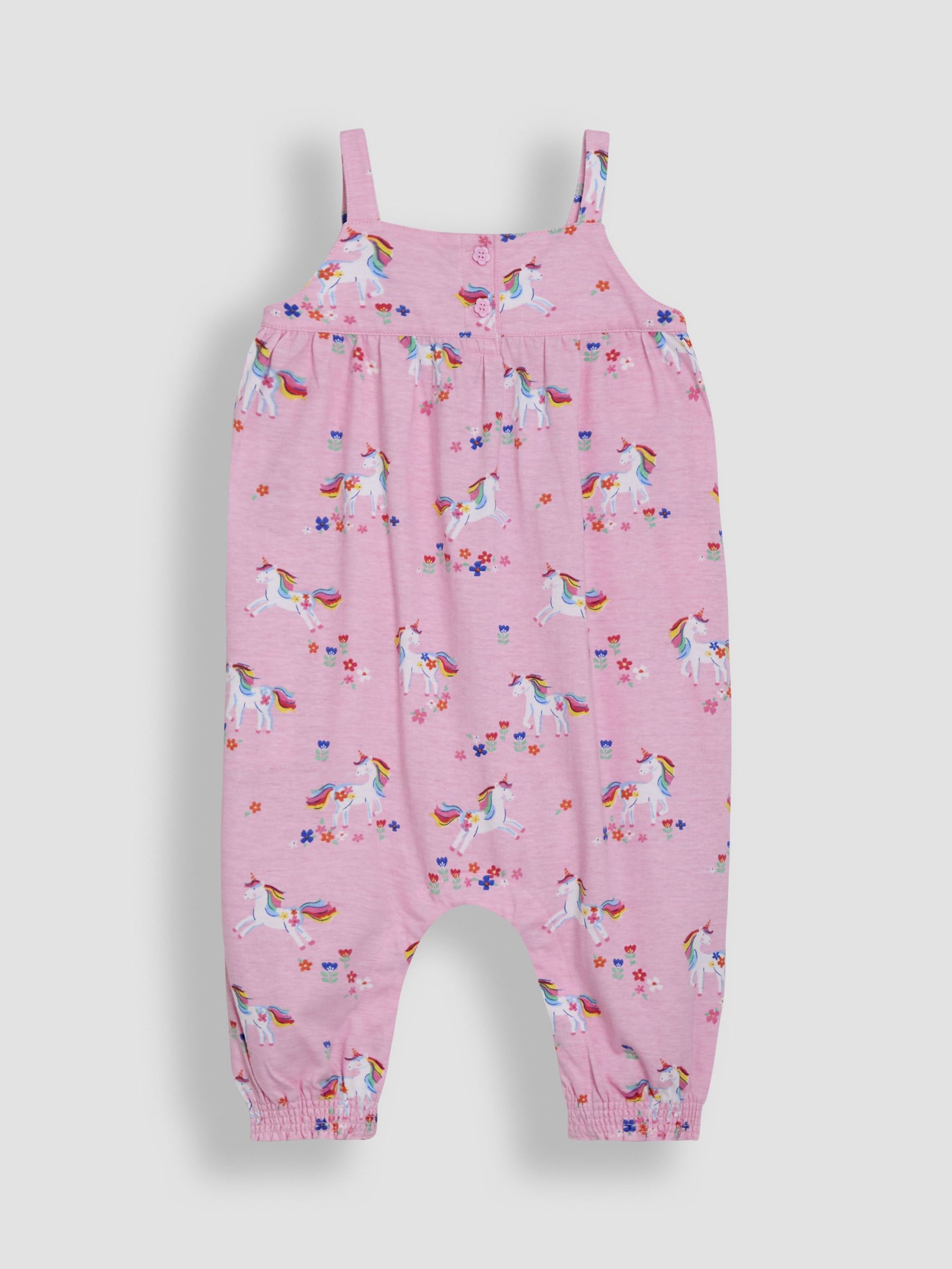 Pink Unicorn Button Front Jumpsuit (AU5777) | £23 - £26