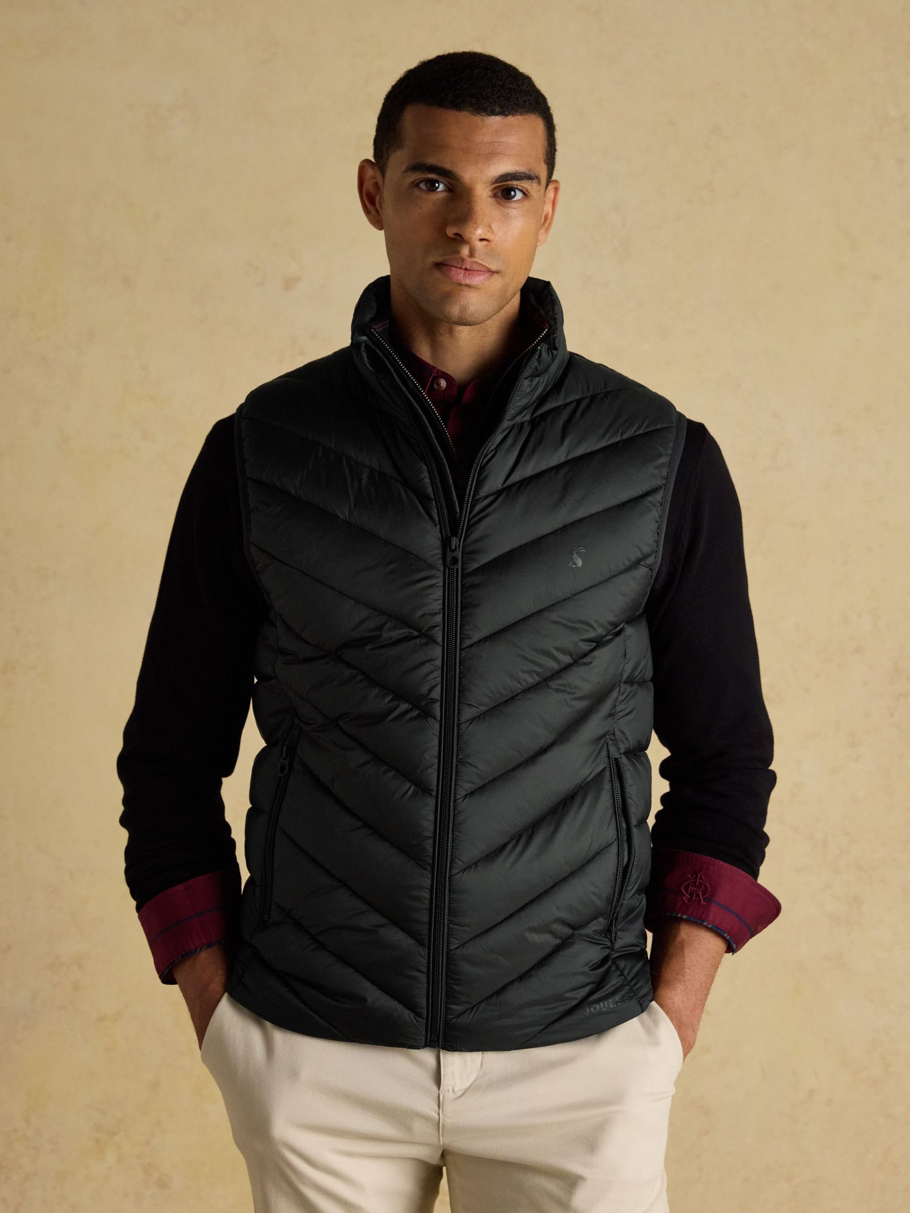 Garrett Black Showerproof Padded Gilet (AU6114) | £49