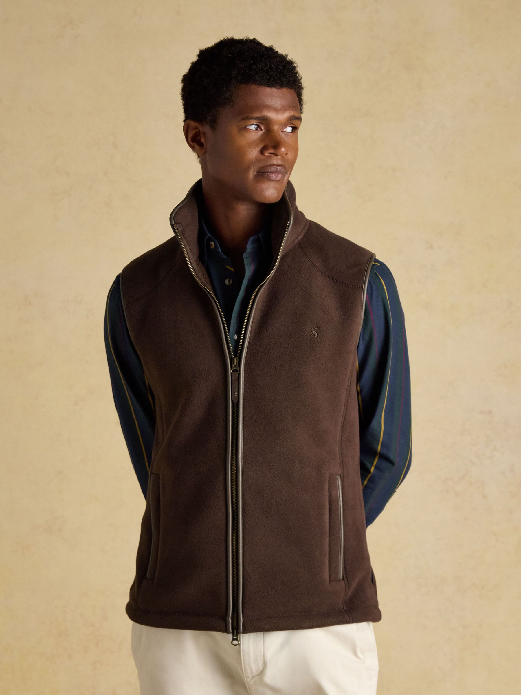 Heritage Fleece Brown Gilet