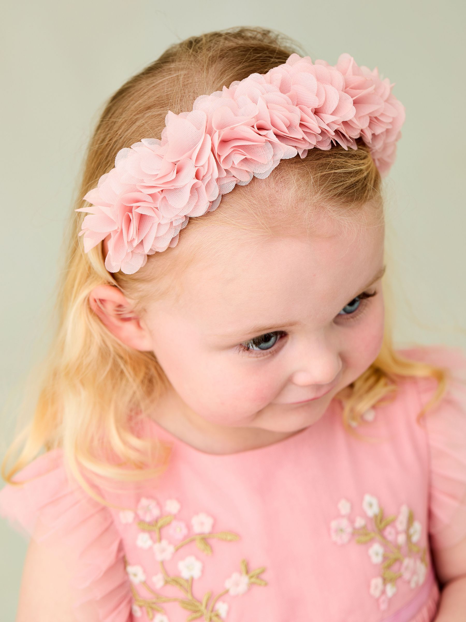 Pink Flower Crown Headband (AU6308) | £10