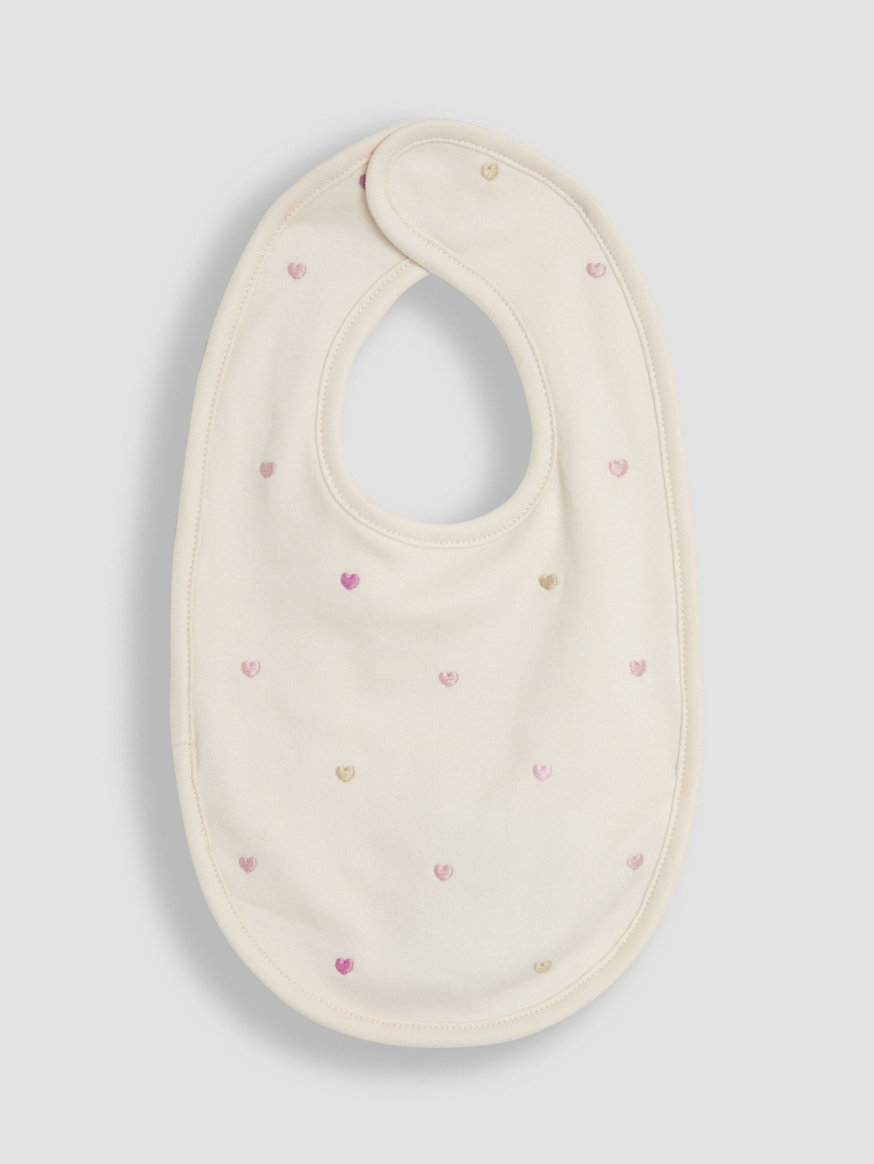 Cream Baby Embroidered Bib (AU6316) | £6