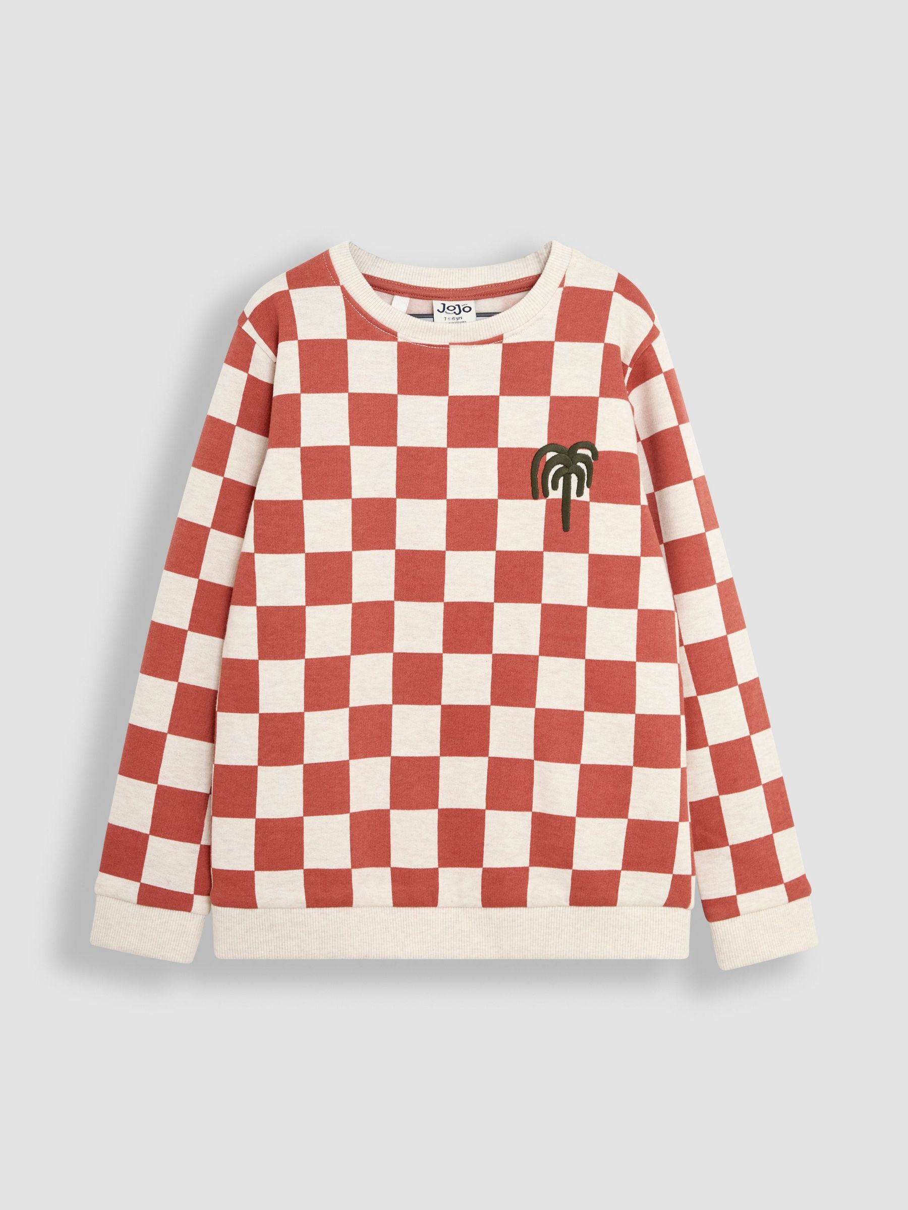 Rust Check Sweatshirt (AU6317) | £26 - £27