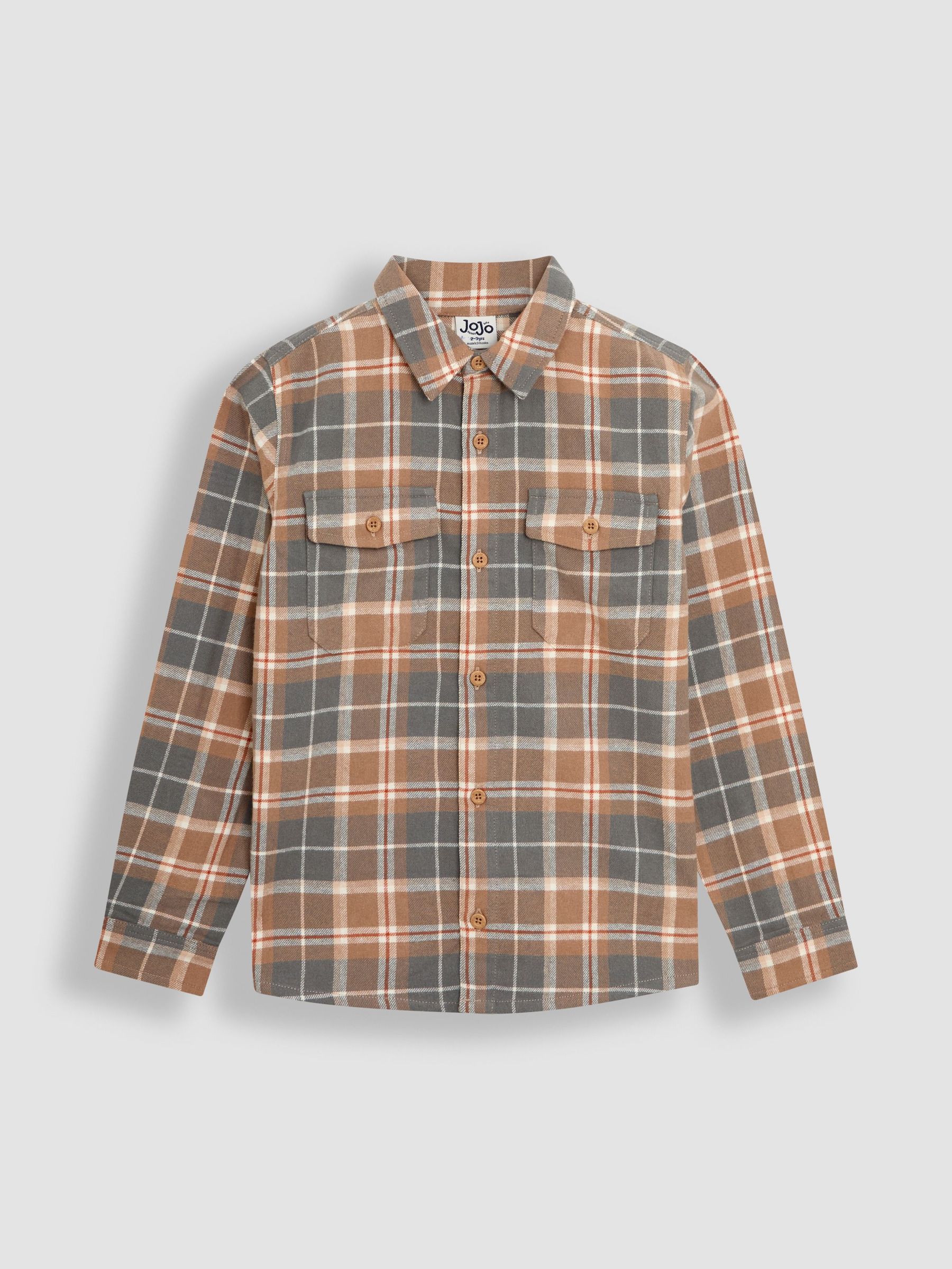 Rust Orange & Cream Check Check Shirt (AU6322) | £24 - £25