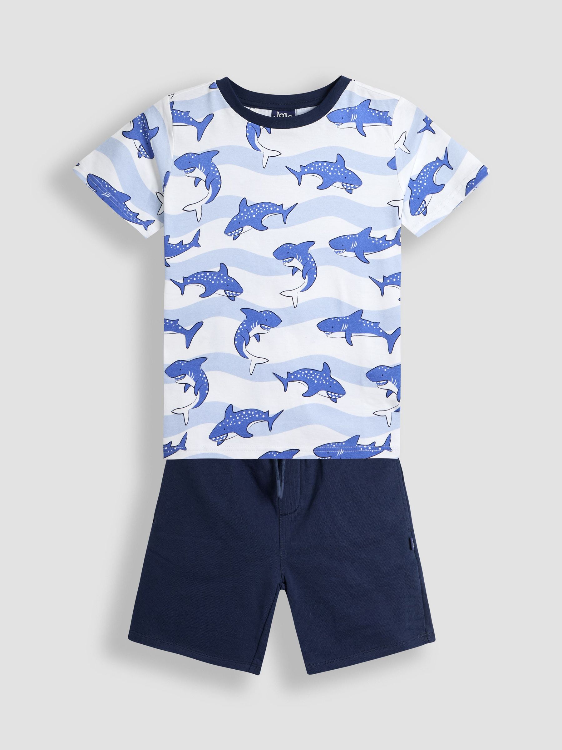 Blue Shark T-Shirt & Shorts Set 2 Piece (AU6333) | £27 - £28