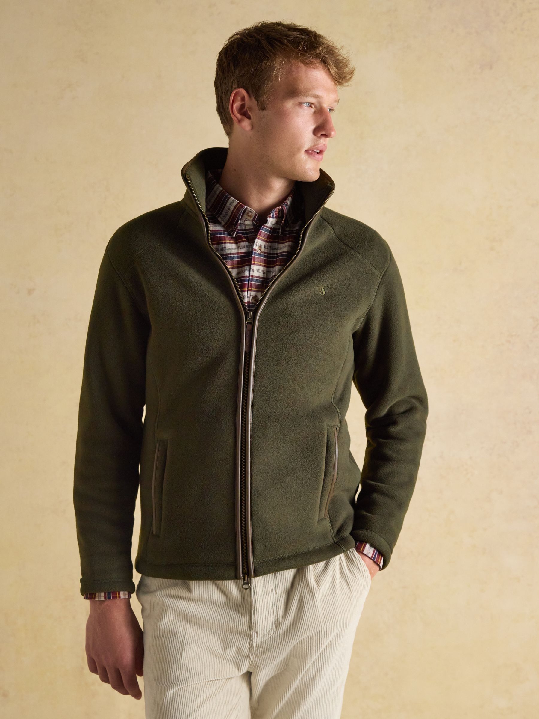 Heritage Fleece Dark Green Zip Through (AU7274) | £90