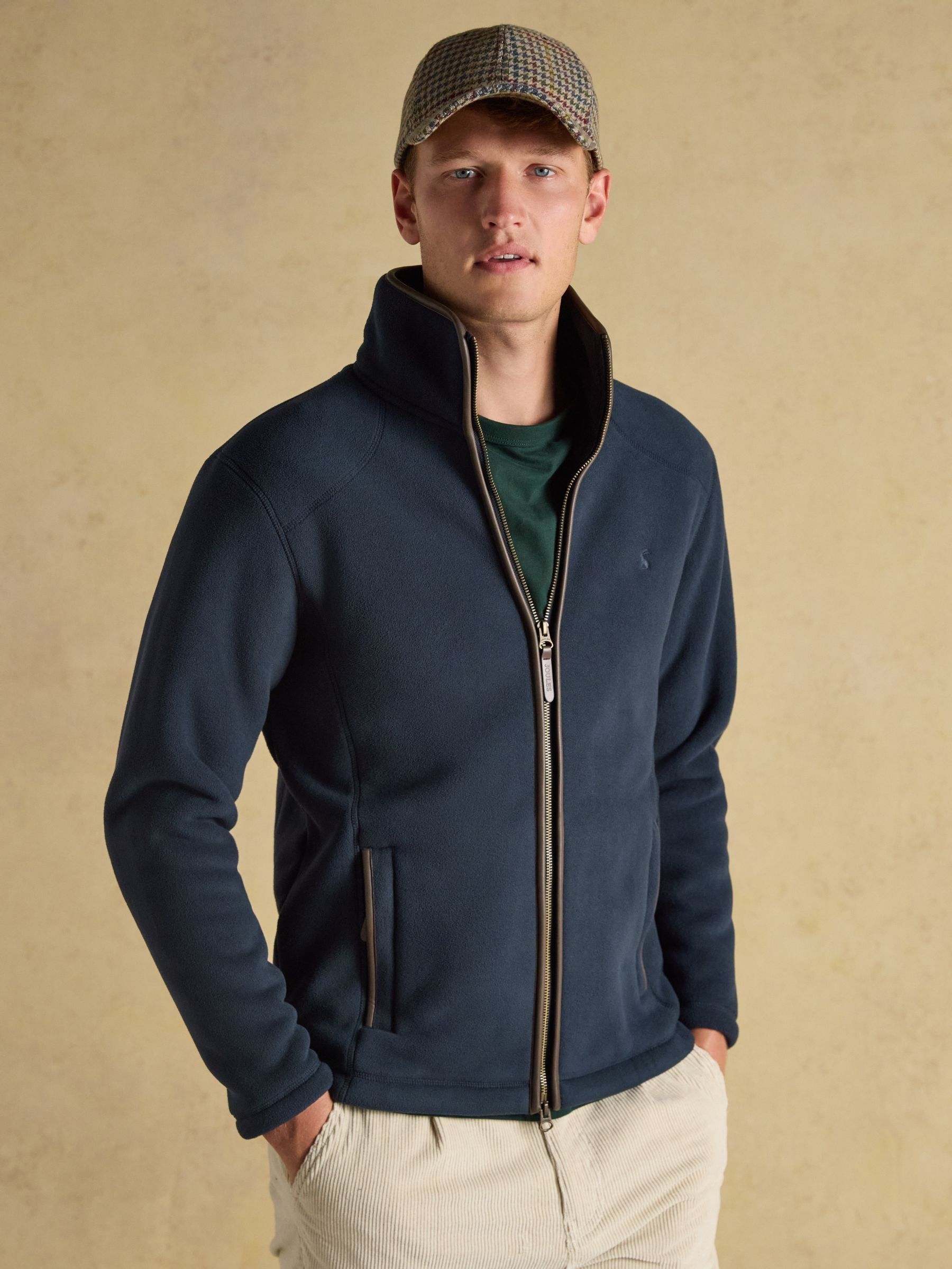 Heritage Fleece Navy Zip Through (AU7275) | £90