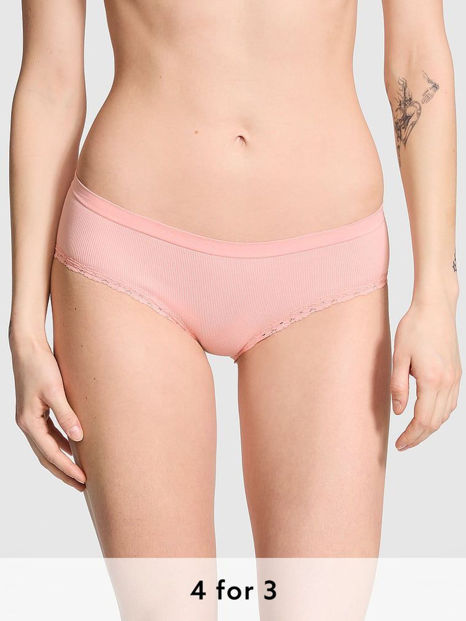 Apricot Pink Hipster Seamless Knickers (AU7382) | £9
