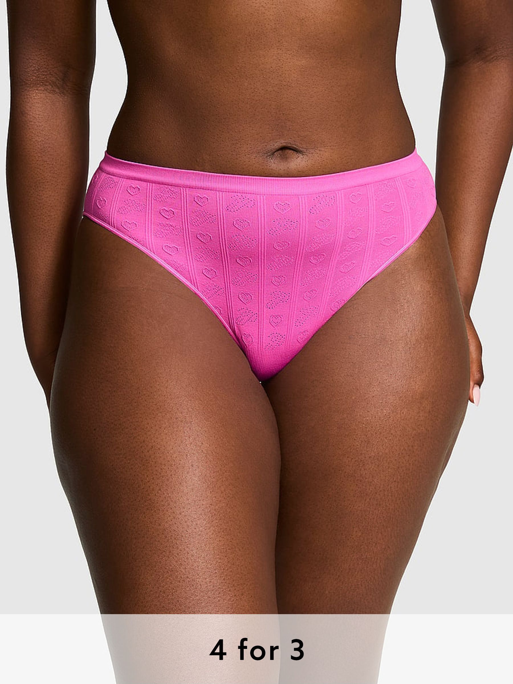 Pink Gossip Seamless Heart Knickers (AU7387) | £9
