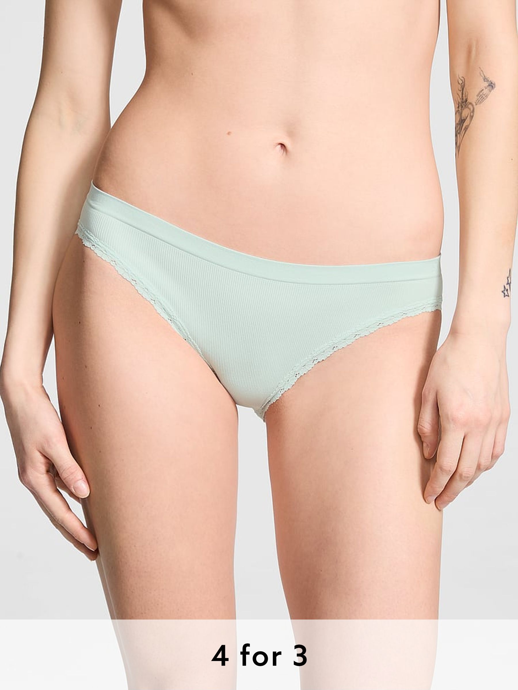 Bliss Blue Bikini Seamless Bikini Knickers (AU7392) | £9