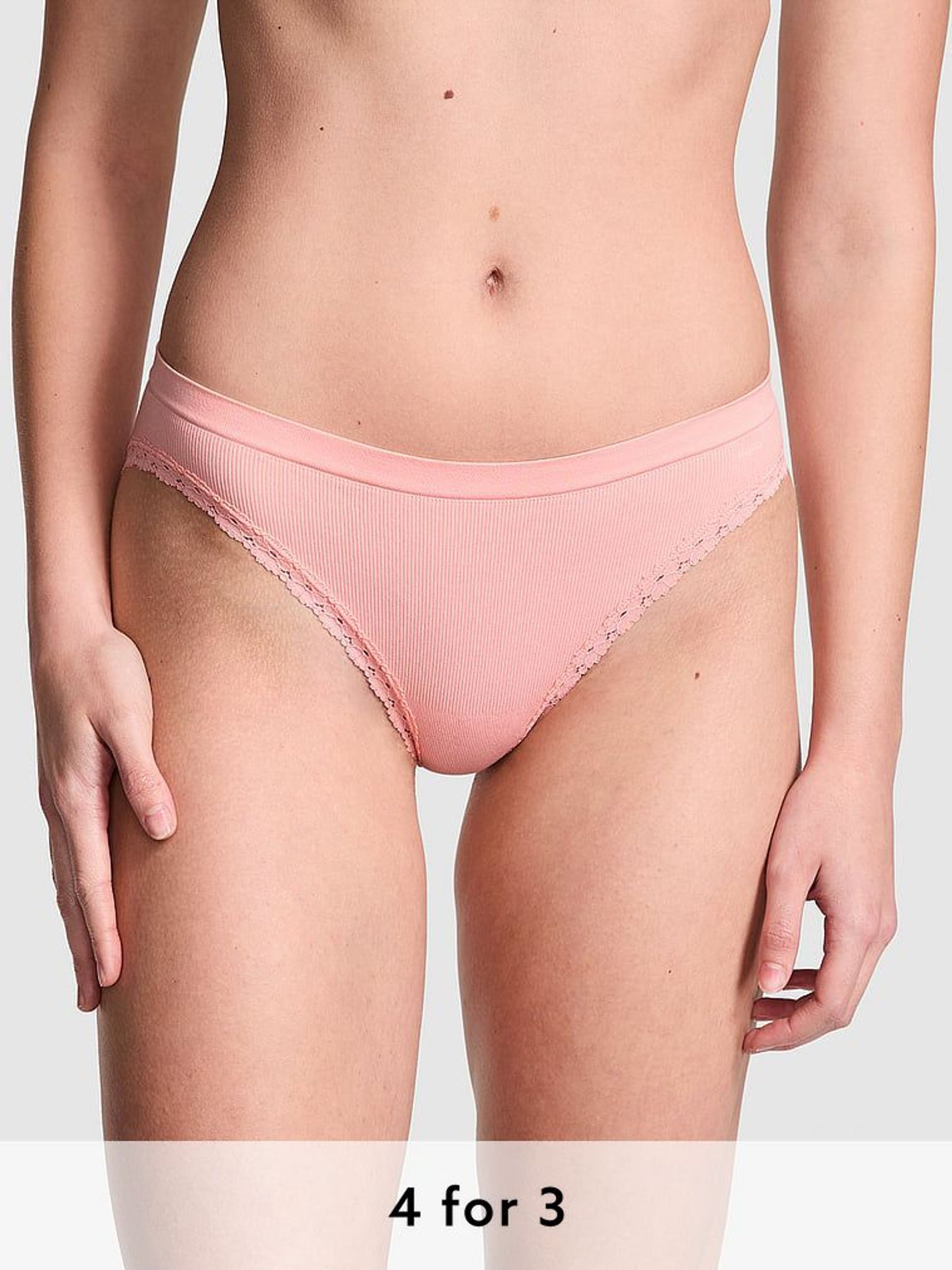 Apricot Pink Bikini Seamless Bikini Knickers (AU7400) | £9