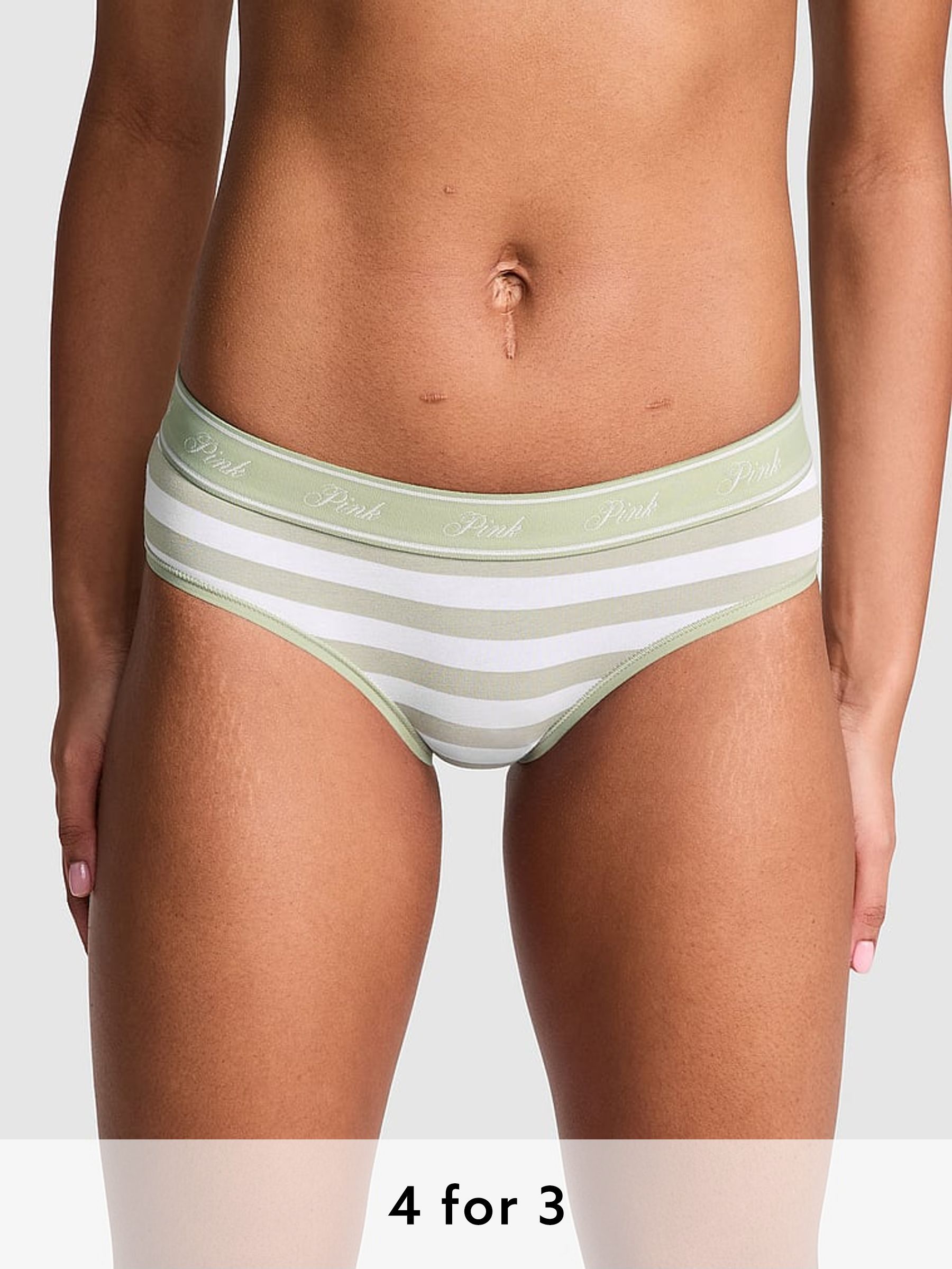 Green Garden Hipster Cotton Logo Knickers (AU7813) | £9